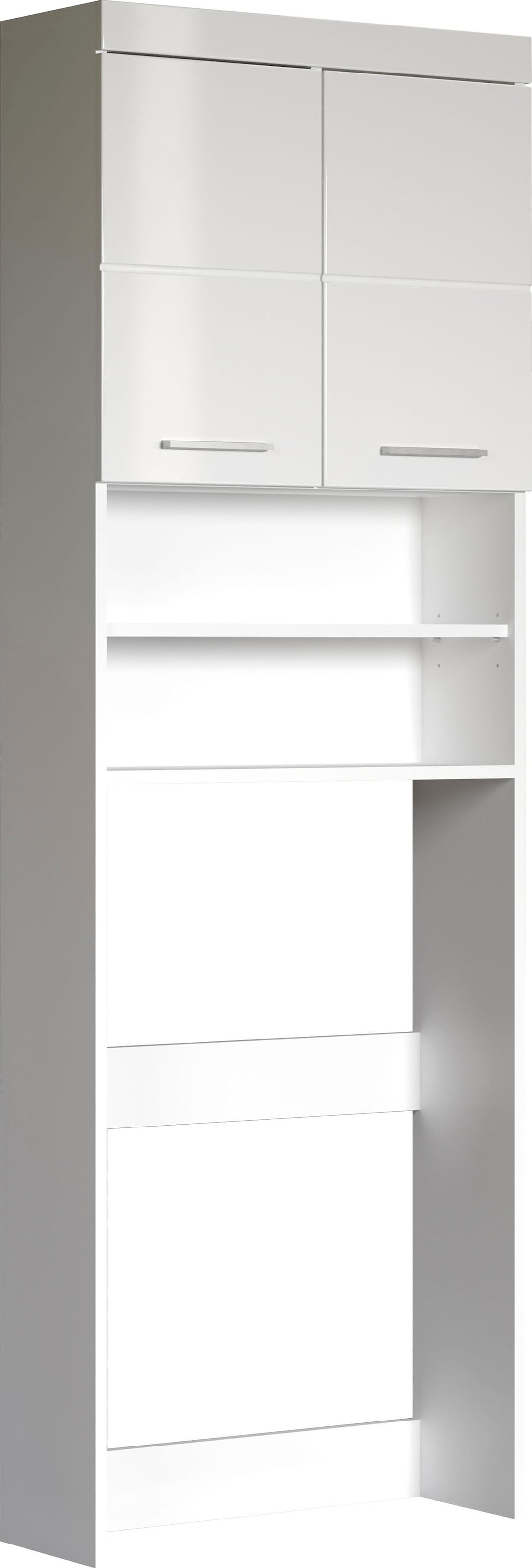 welltime Waschmaschinenumbauschrank »Avena« Waschmaschinenüberbau mit 2 Fächern - (B/T/H) 63/24/187 cm