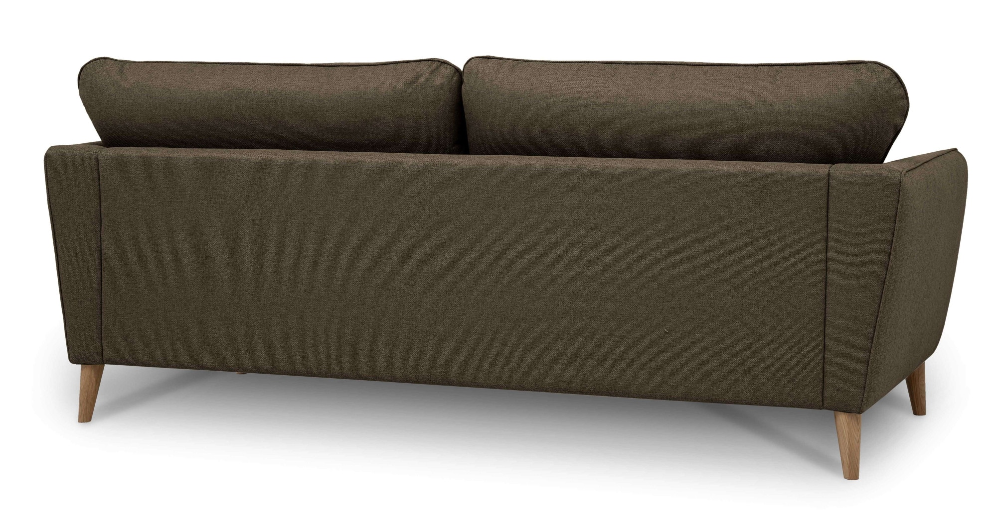 Home affaire 3-places »MARSEILLE 3er Sofa 206 cm, Cord, Flachgewebe, Struktur, Webstoff« Massivholzbeine Eiche, Landhausstil, Wellenunterfederung