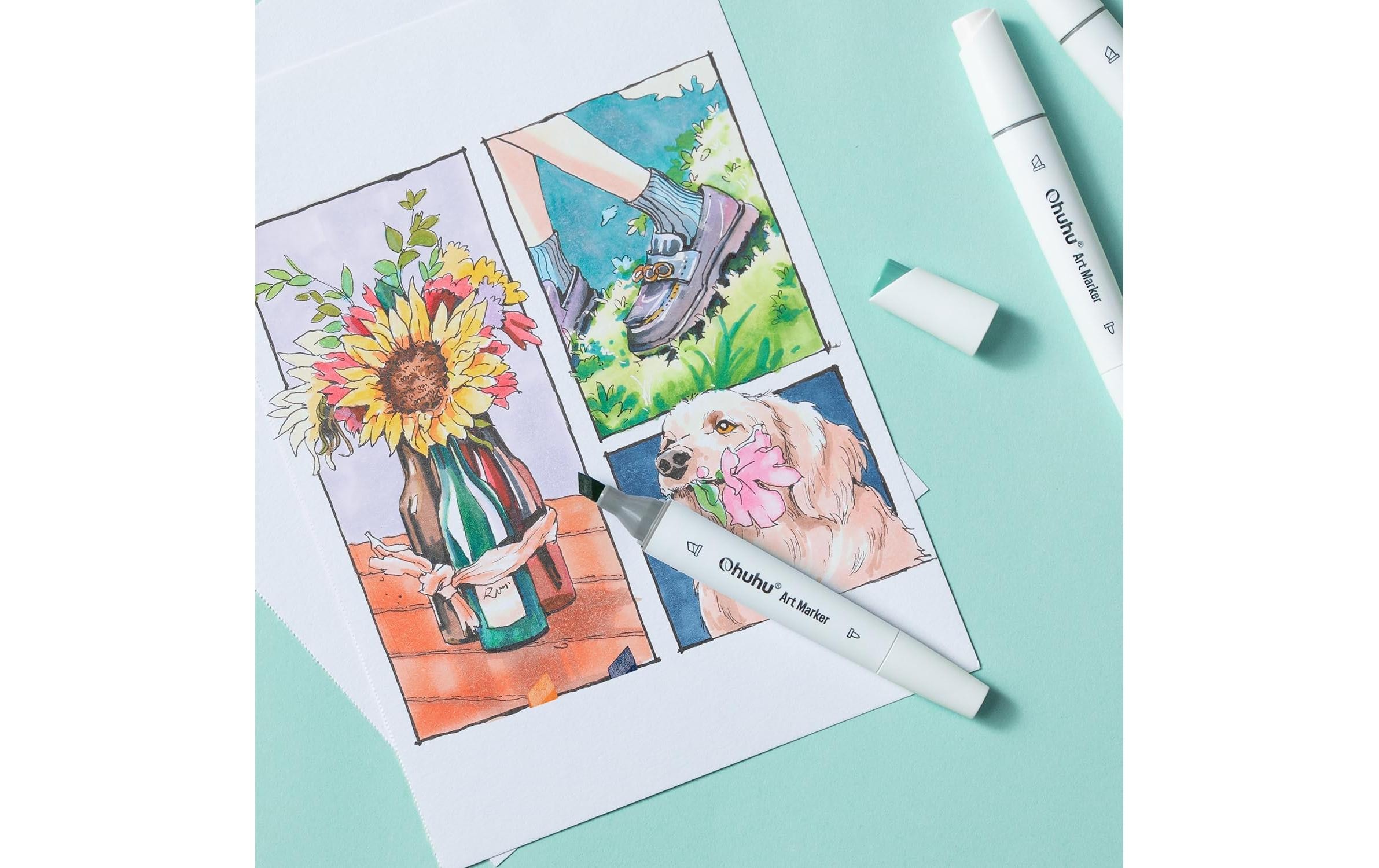   Marqueur »Ohuhu für Manga Illustrationen, 60 Stück«