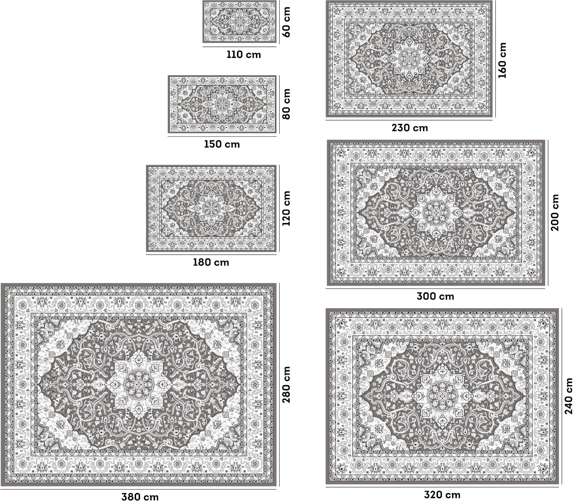 GOODproduct Teppich »Miane, Orient-Design, kurzflor« rechteckig 8 mm Höhe weiche Haptik, Wohnzimmer, Esszimmer, Schlafzimmer