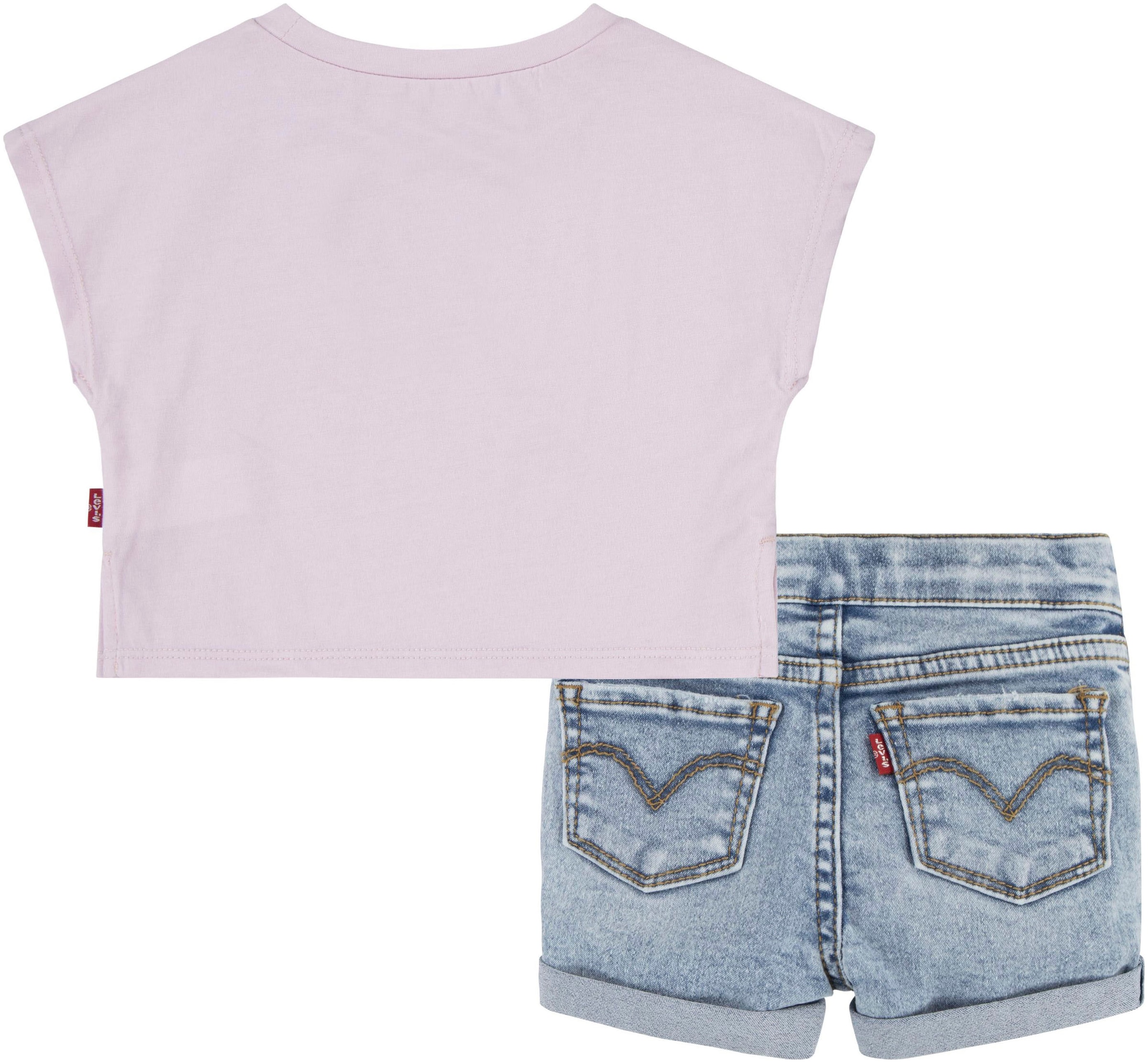 Levi's® Kids T-shirt & short mit Blumen-Frontprint