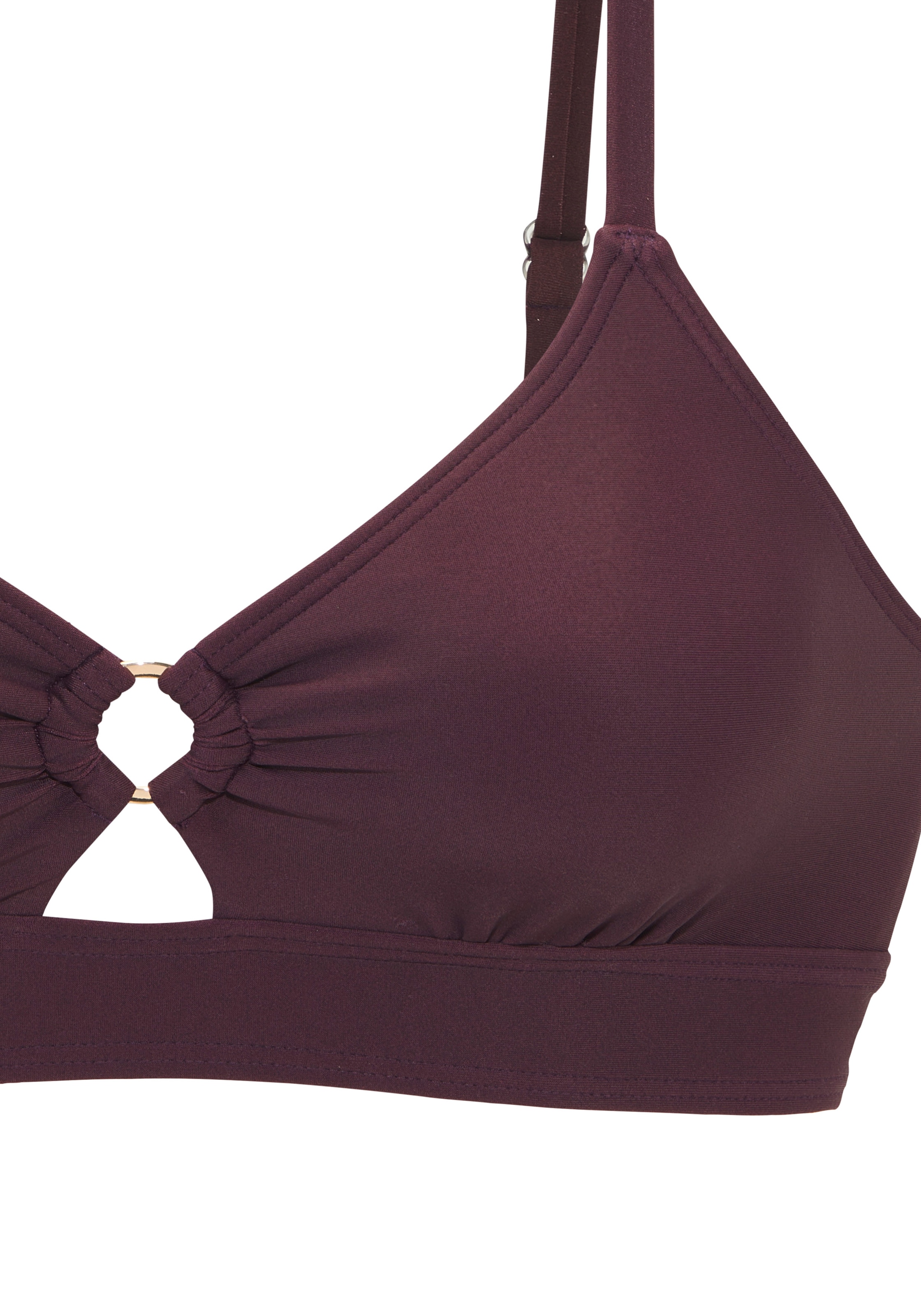 LASCANA Top bikini triangle »Lolo« mit Zierring zwischen den Cups
