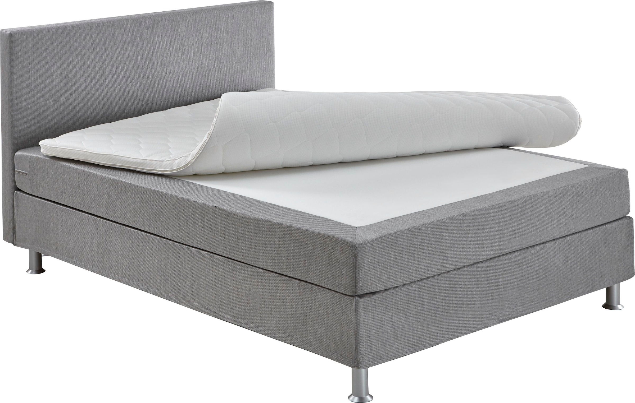 ATLANTIC home collection Boxbett »Edison« inkl. Bonnellfederkern-Matratze und Topper