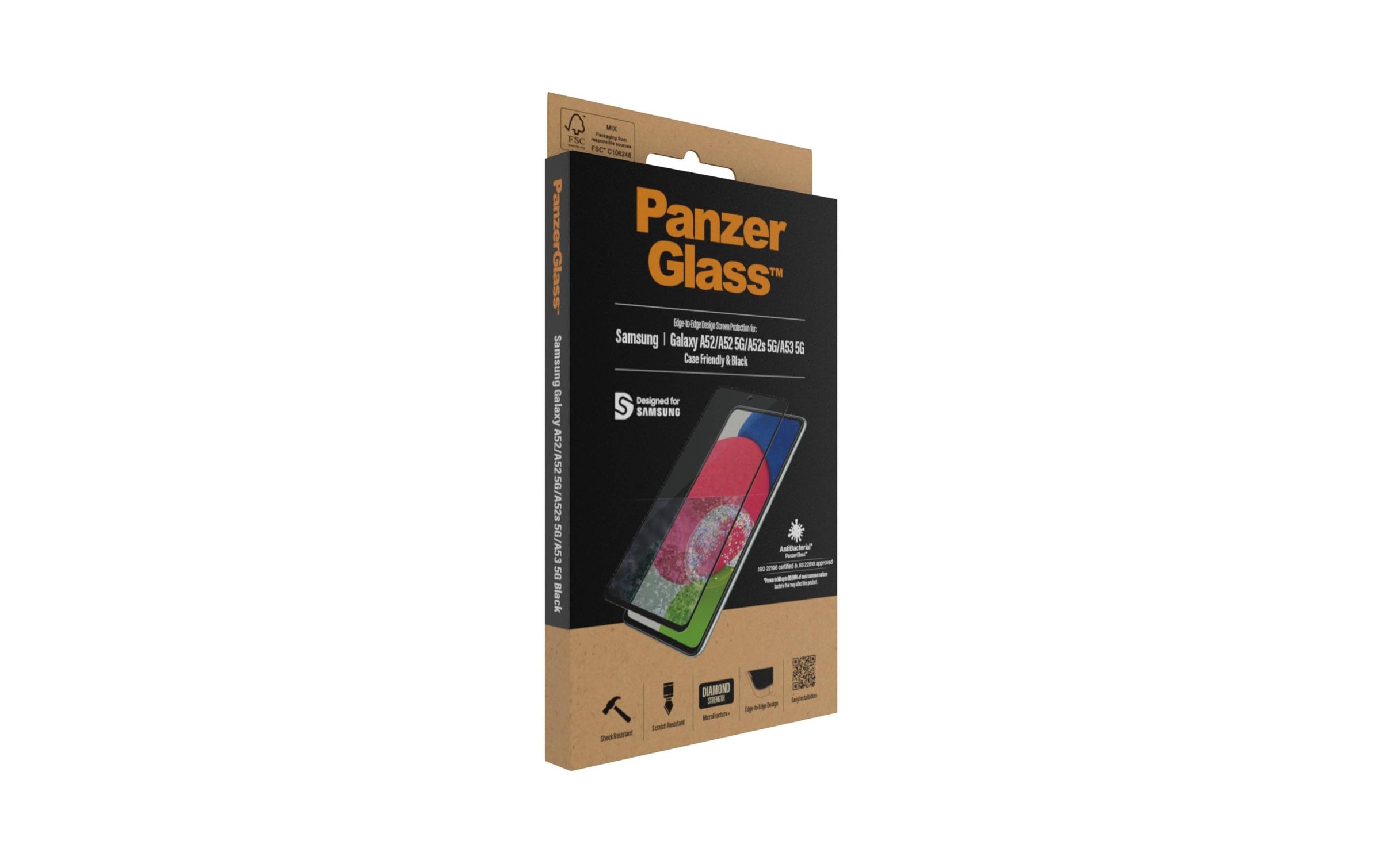 PanzerGlass Schutzfolie »Friendly Galaxy A5« Mit Rahmen