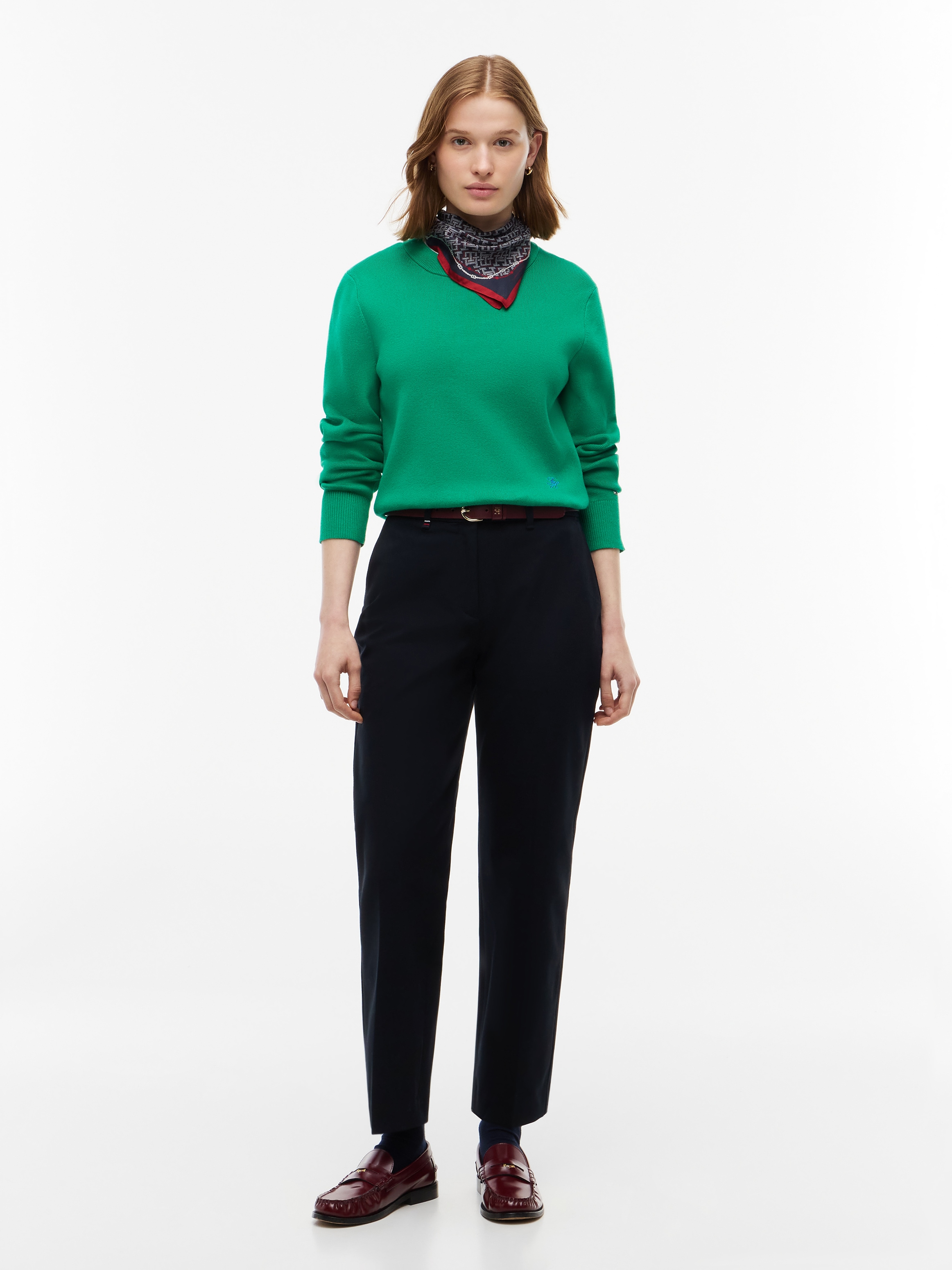 Tommy Hilfiger Pantalon de costume »GABARDINE SLIM STRAIGHT«  Mélange de coton, coupe slim