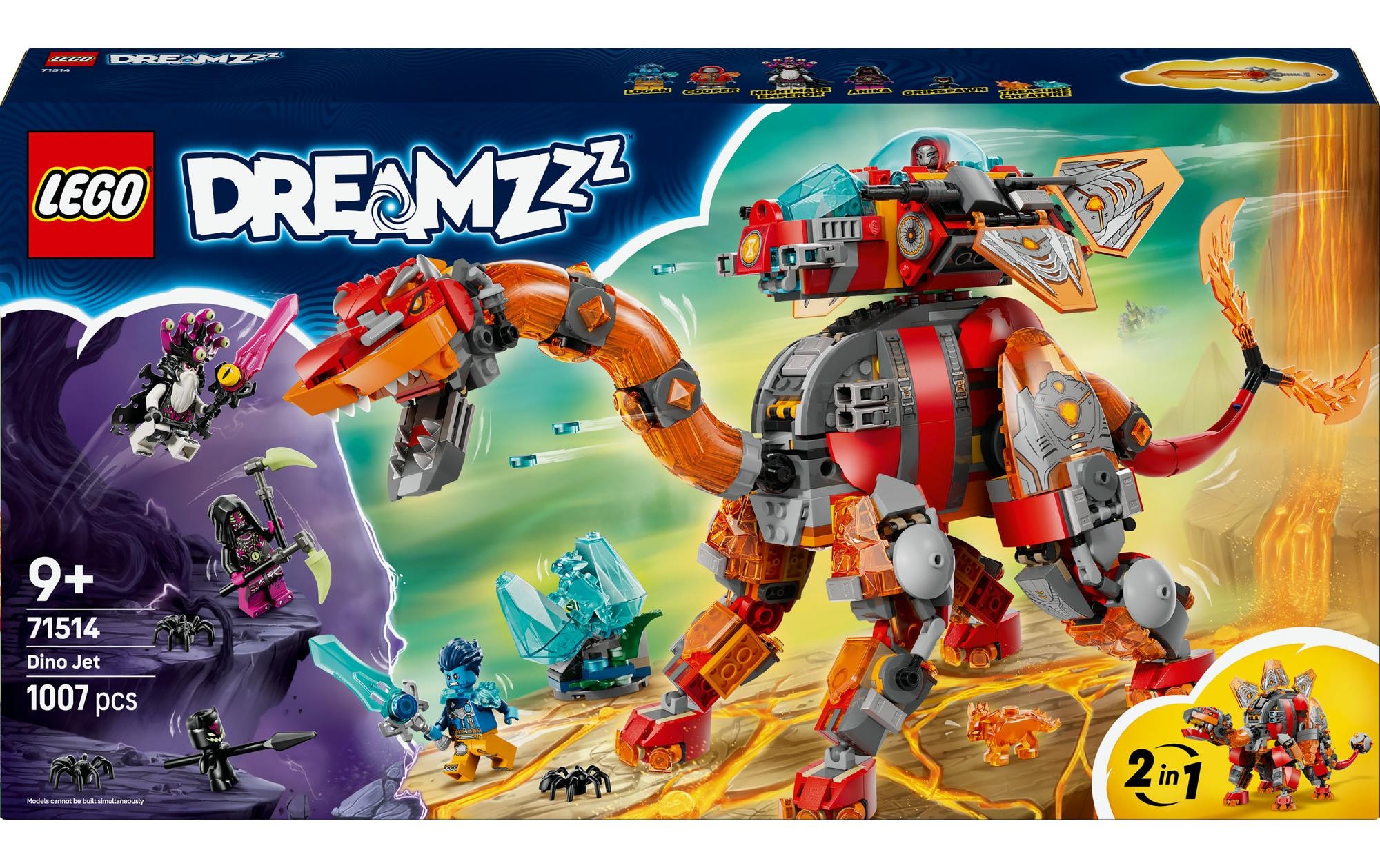 LEGO® Konstruktionsspielsteine »DreamZzz Dino-Düsenflieger 71514«