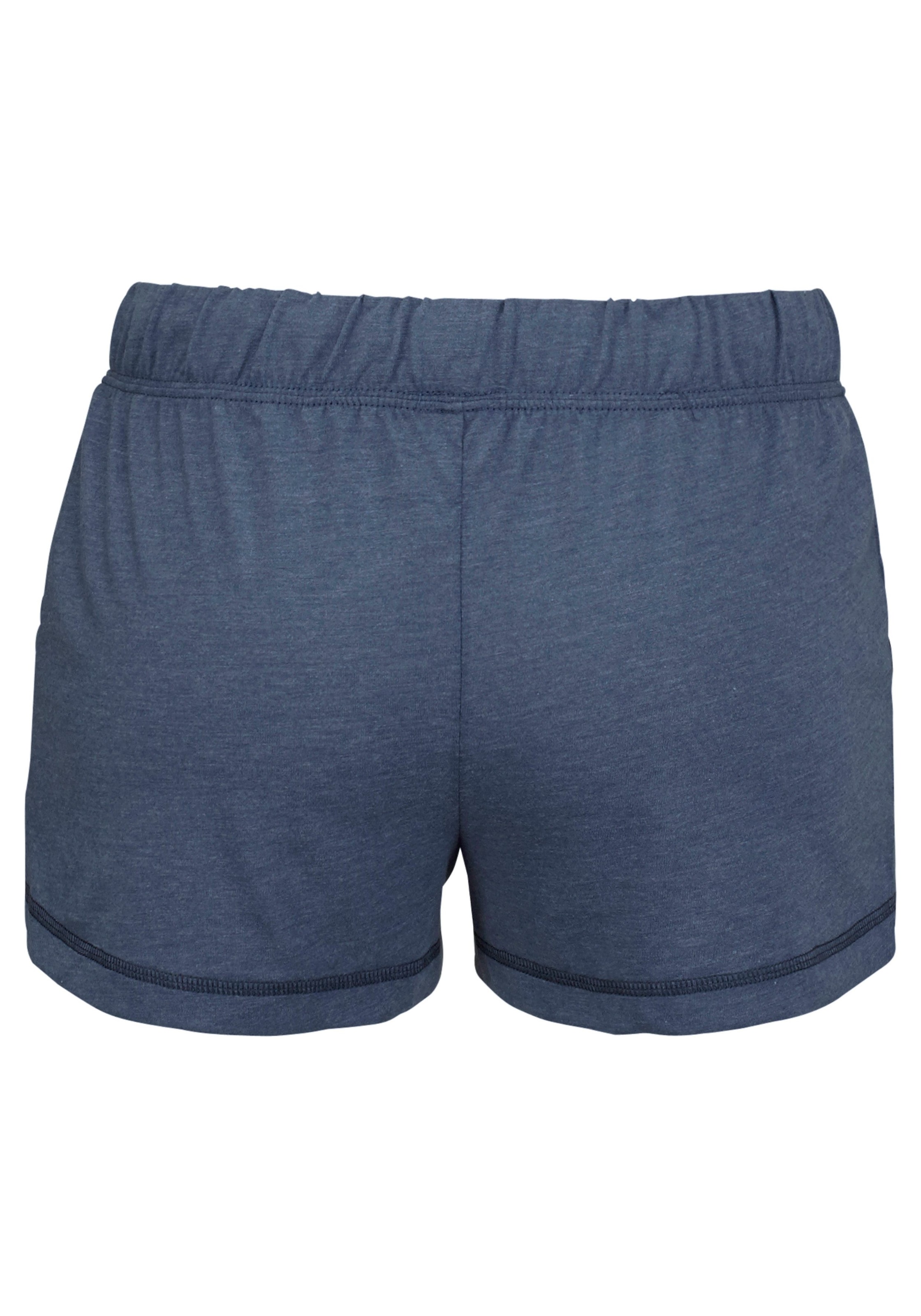 Arizona Shorty 2 cuis tlg., meliert mit Rundhalsausschnitt Brusttasche