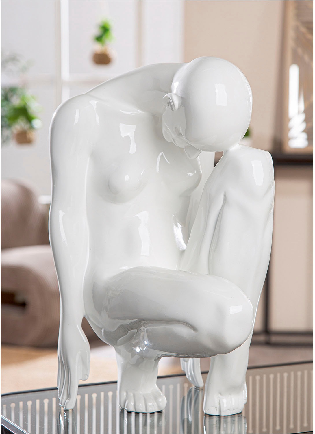 Casablanca by Gilde Figurine de décoration »Figur Frau Signora weiss H. 41 cm«