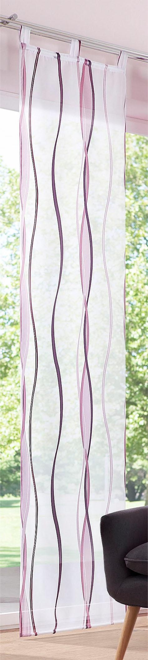 GOODproduct Rideau coulissant »Dimona« Boucles 2 cuis tlg. 2er-Set, Fertiggardine, inkl. Beschwerungsstange, Wellen