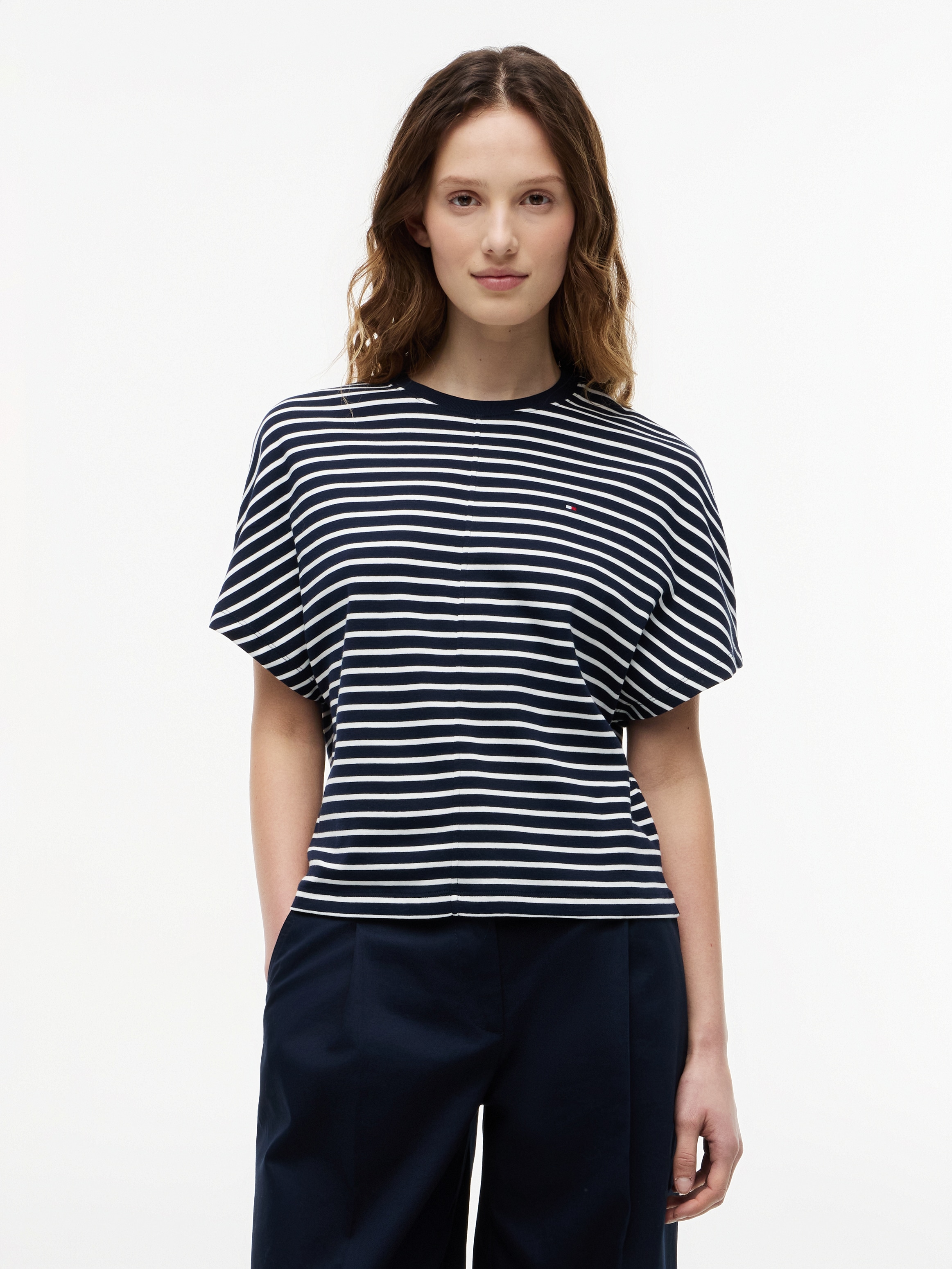 Tommy Hilfiger 3/4-Arm-Shirt »CODY REG BATWING C-NK SS TEE« Baumwolle, 3/4 Ärmel