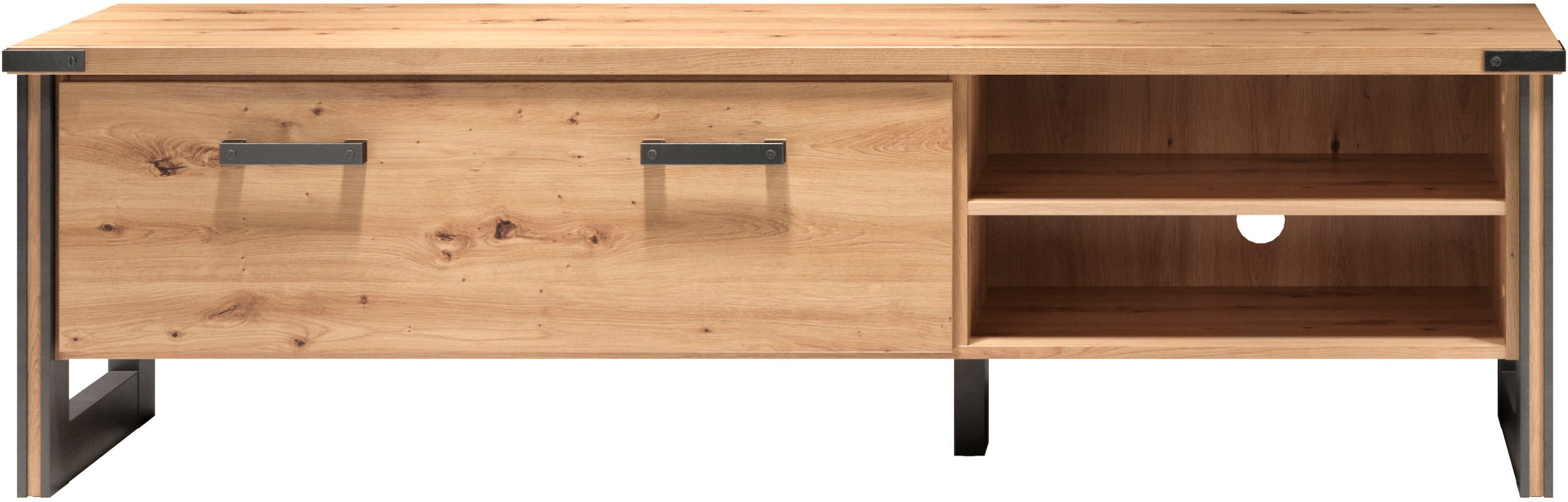Home affaire Table basse »Mia« 1 cuis tlg. Echtholzoptik, Eiche, 178 cm breiter Schrank