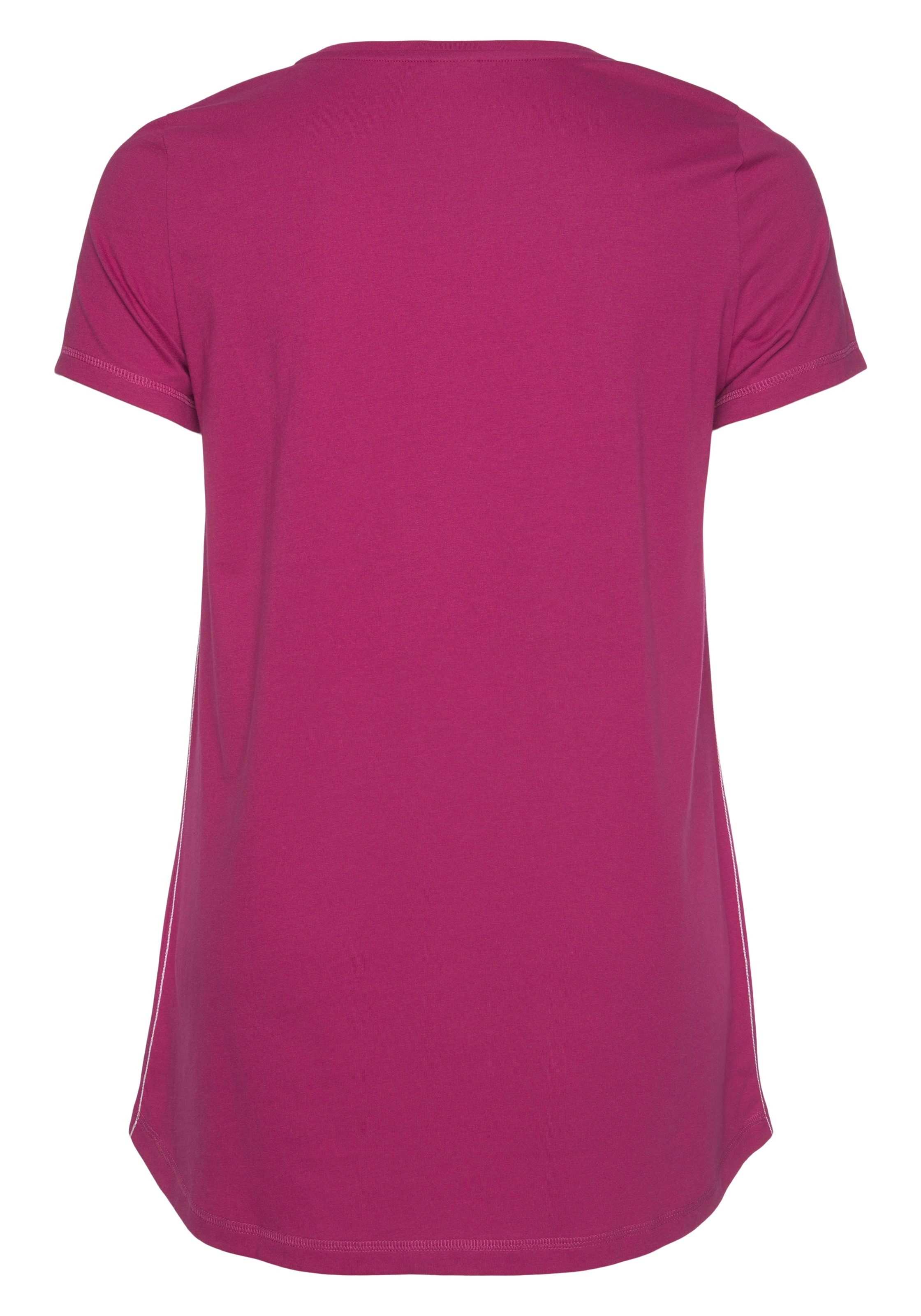 KangaROOS T-shirt long Packung, 2er-Pack, 2 cuis Kurzarm,  figurumschmeichelnde Passform, grosse Grössen