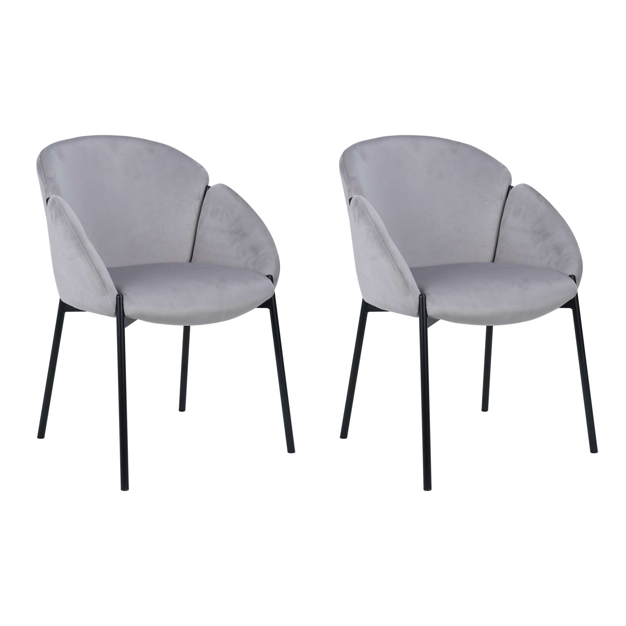 GOODproduct Chaise de salle à manger »Westfox« () 2 cuisgepolsterte Rückenlehne, Armlehne und Sitzfläche, Sitzhöhe 49 cm