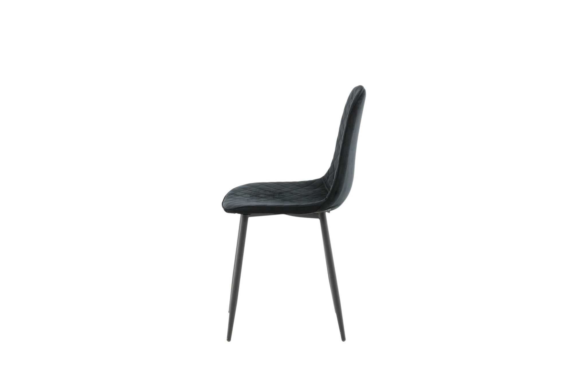 Venture Home Chaise de salle à manger »Polar Diamond, 2er-Set Esszimmerstühle in Grau-Samt, 150 kg belastbar« () 2 cuischaise rembourrée, revêtement en velours, pieds en métal, matelassage diamant, élégant