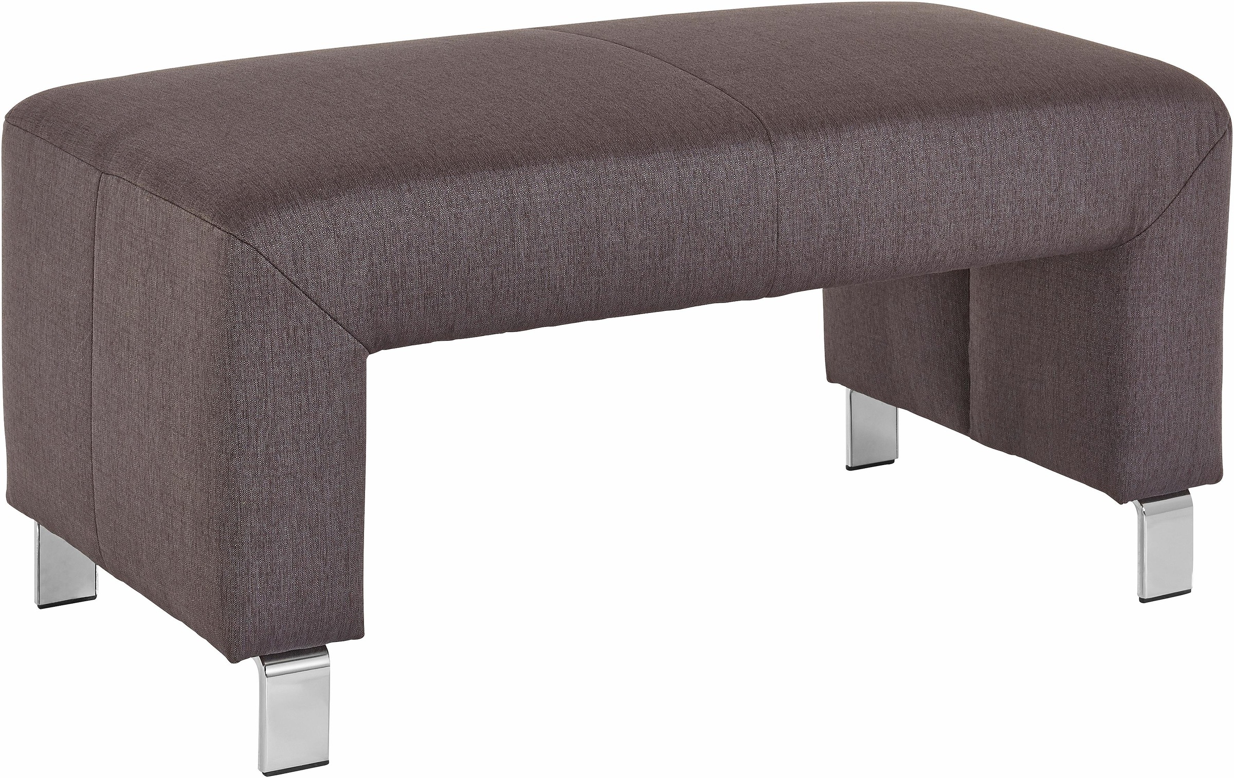 exxpo - sofa fashion Tabouret rembourré »Intenso, Hocker, modern, wahlweise in Leder oder Textil« hohe Bodenfreiheit, frei im Raum stellbar, hoher Sitzkomfort