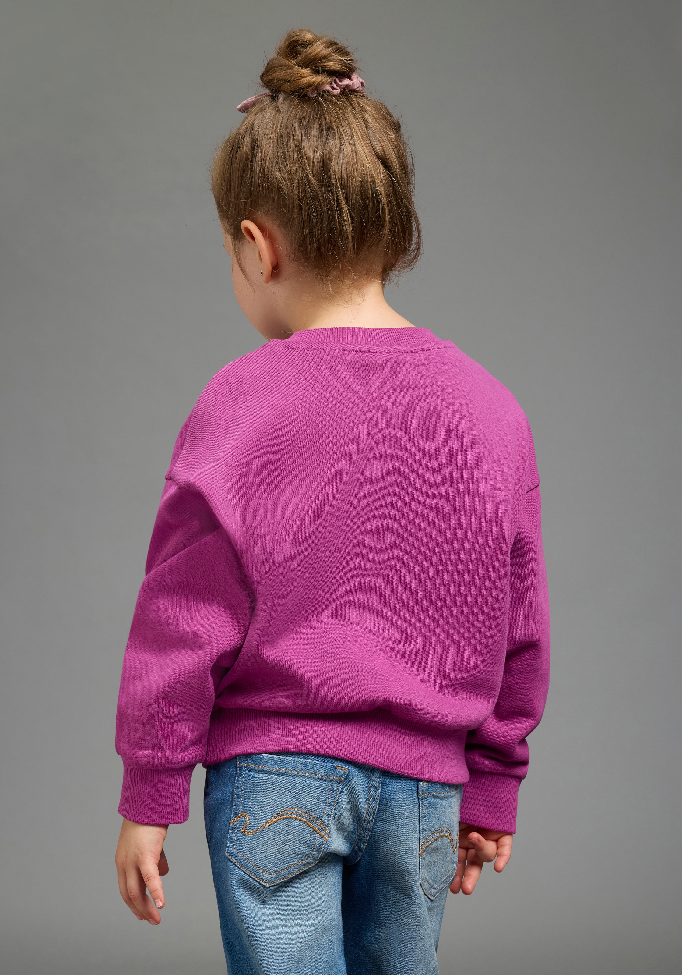 KIDSWORLD Sweat-shirt »Einhorn-Applikation für kleine Mädchen«, sweat-shirt avec applications de paillettes scintillantes

