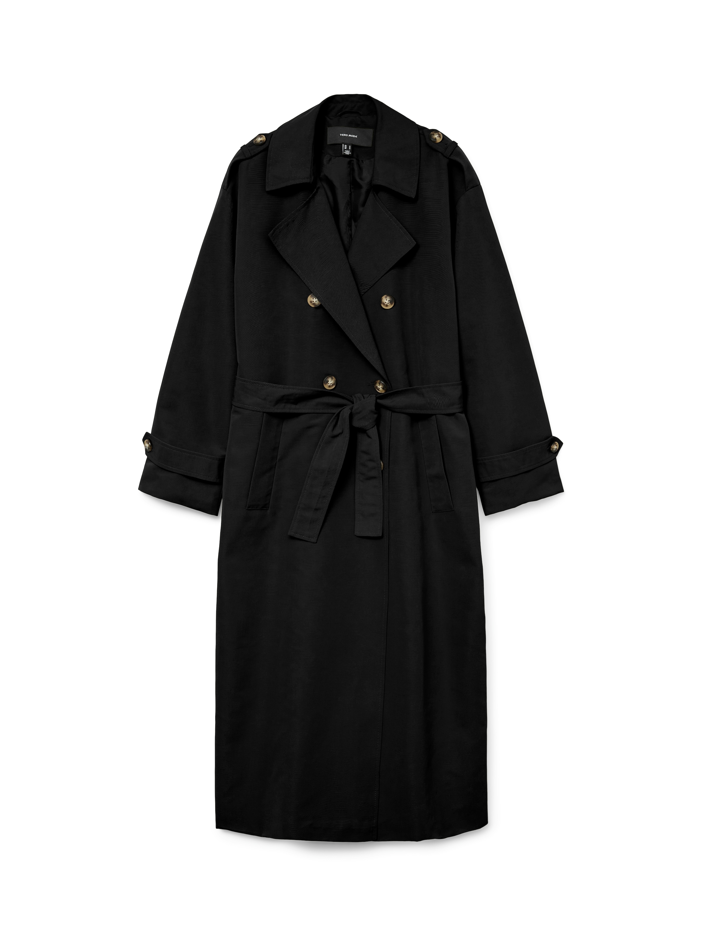 Vero Moda Trenchcoat »VMCHLOE LONG TRENCHCOAT GA NOOS«, Zweireiher mit Bindegürtel
