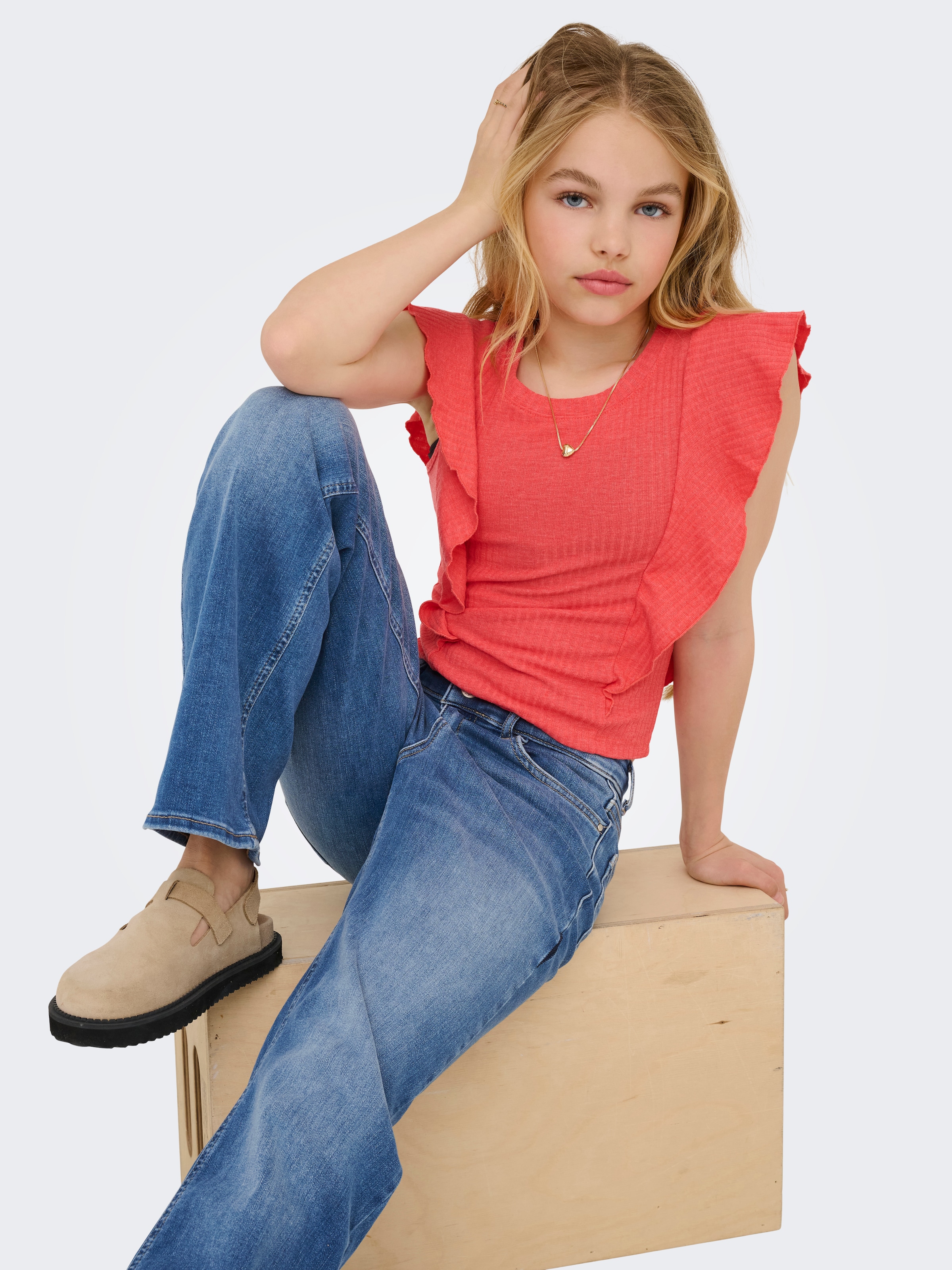 KIDS ONLY Jeans large »KOGMADISON BLUSH WIDE DNM CRO37 NOOS«