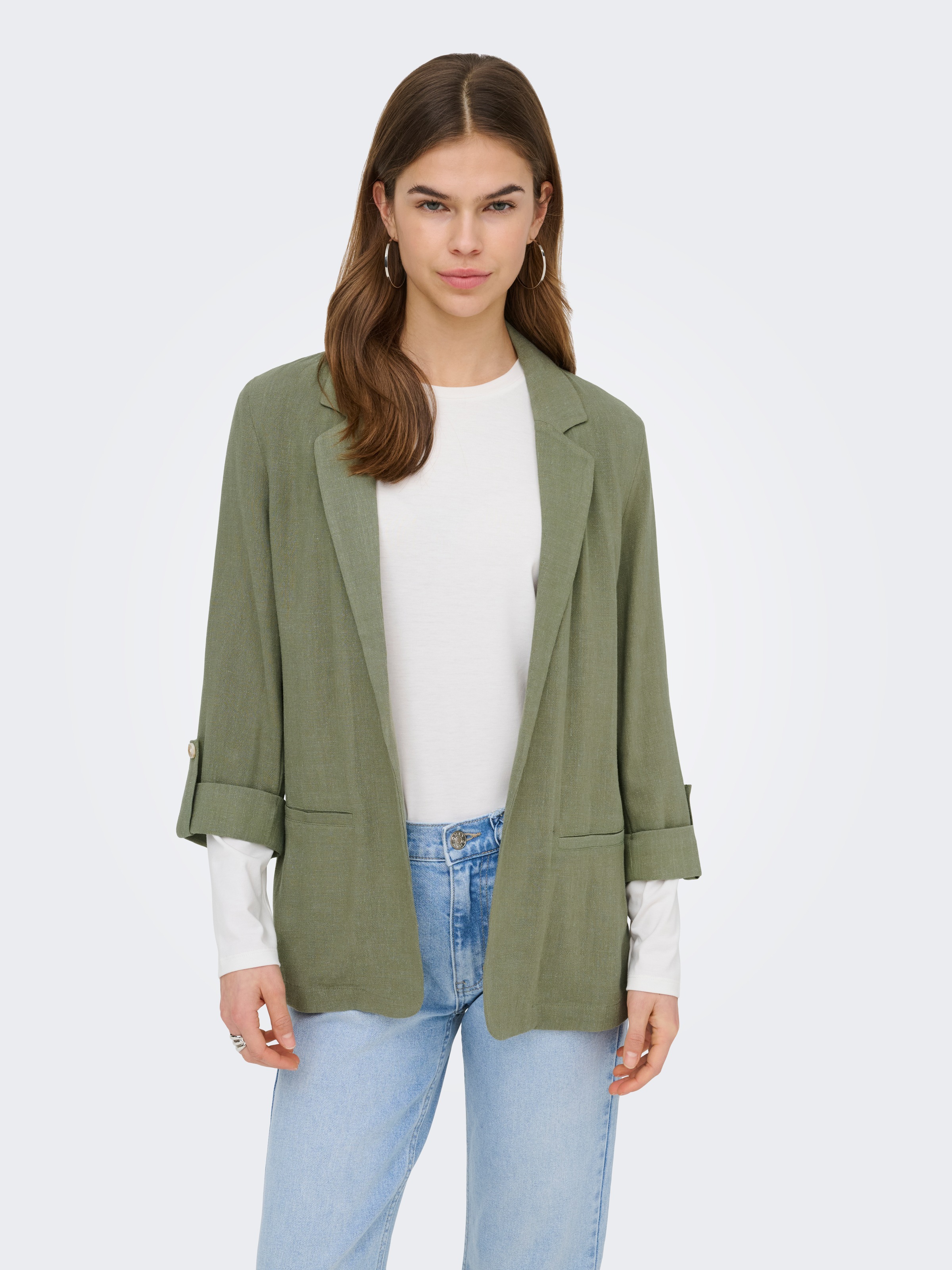 ONLY Blazer long »ONLSIESTA 3/4 OPEN LIN BL BLAZE TLR NOOS«