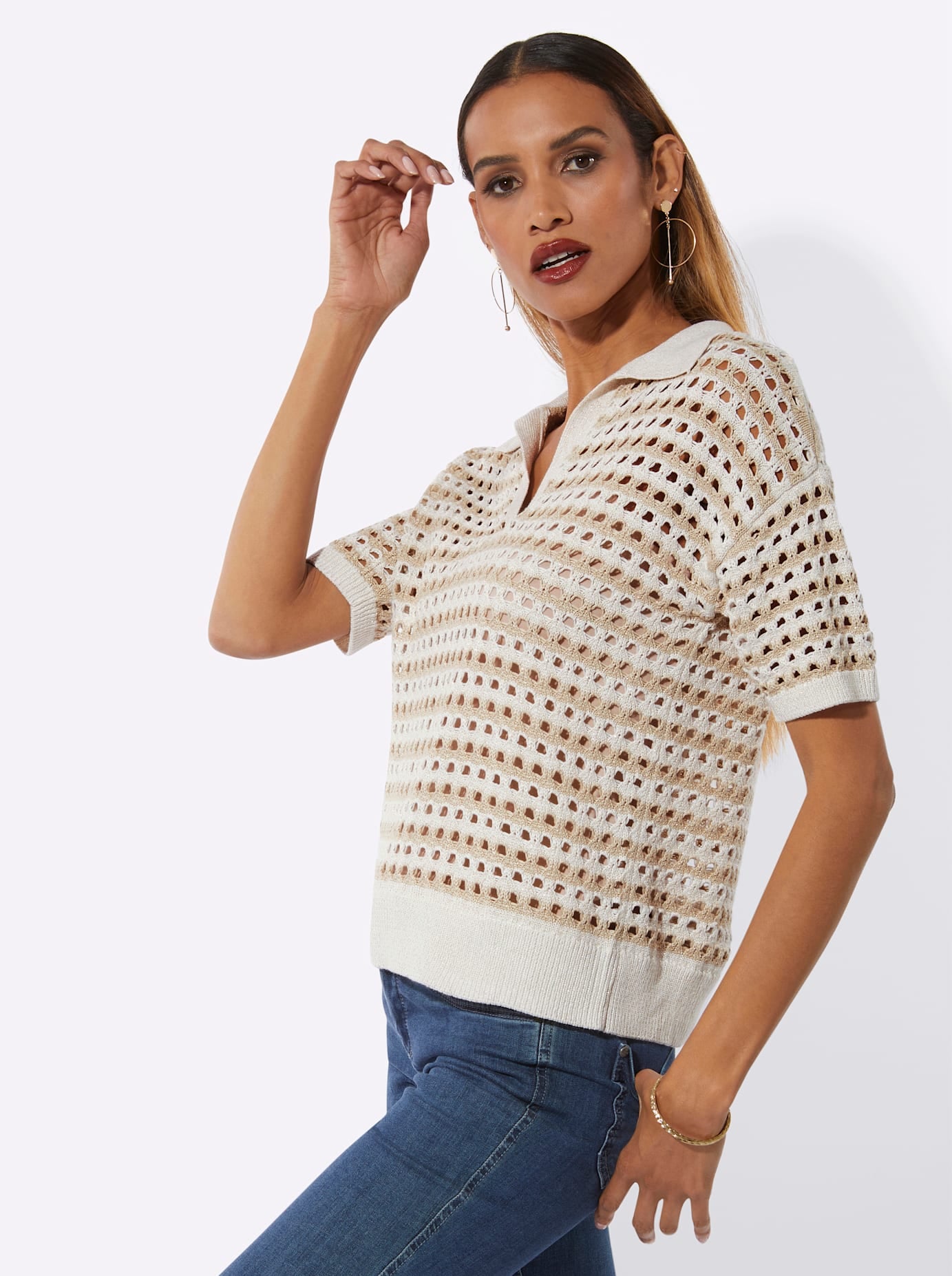 creation L Pull à manches courtes »Pullover«