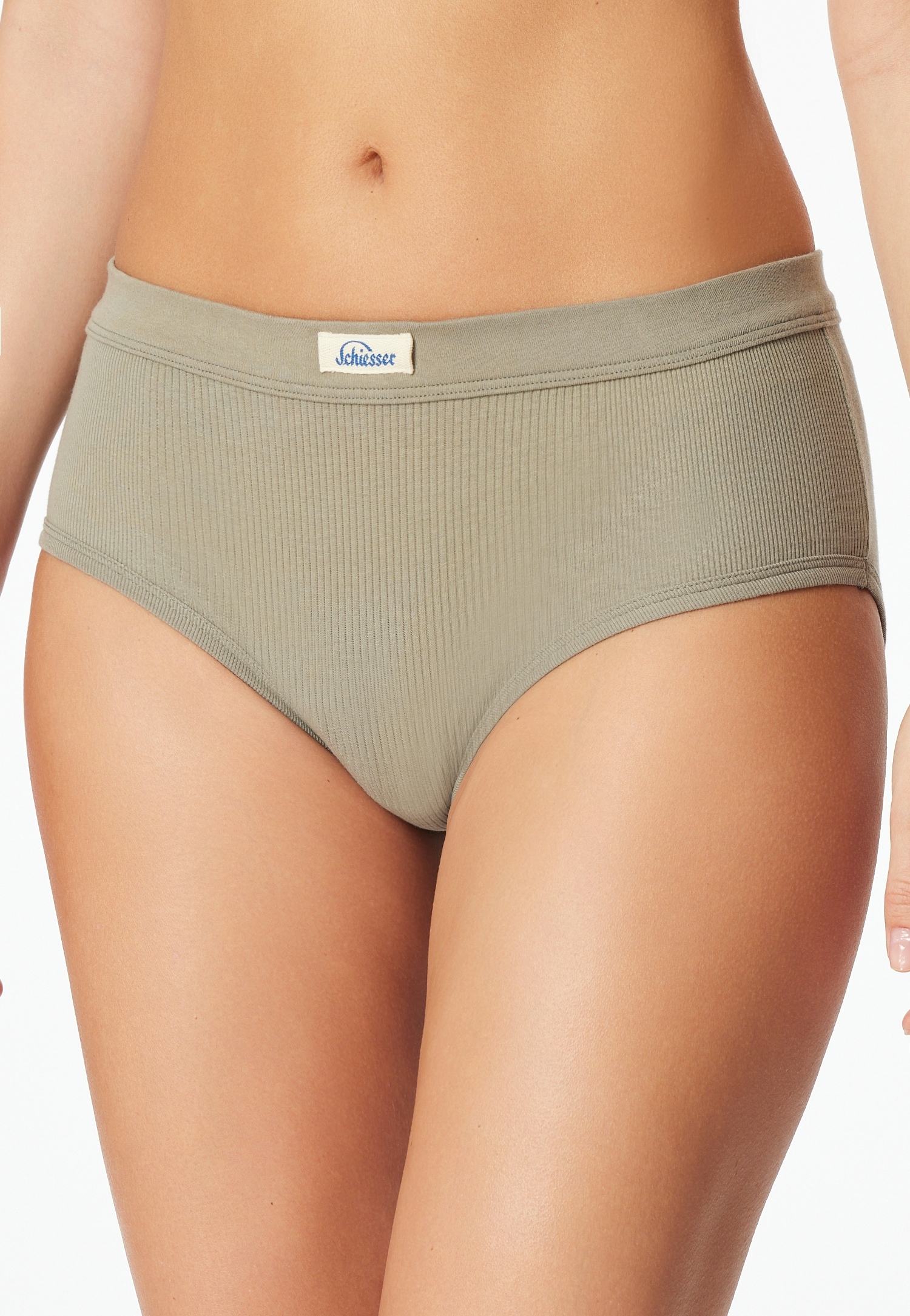 Schiesser Panty »Revival Kollektion« Avec motif côtelé placé et large ceinture élastique