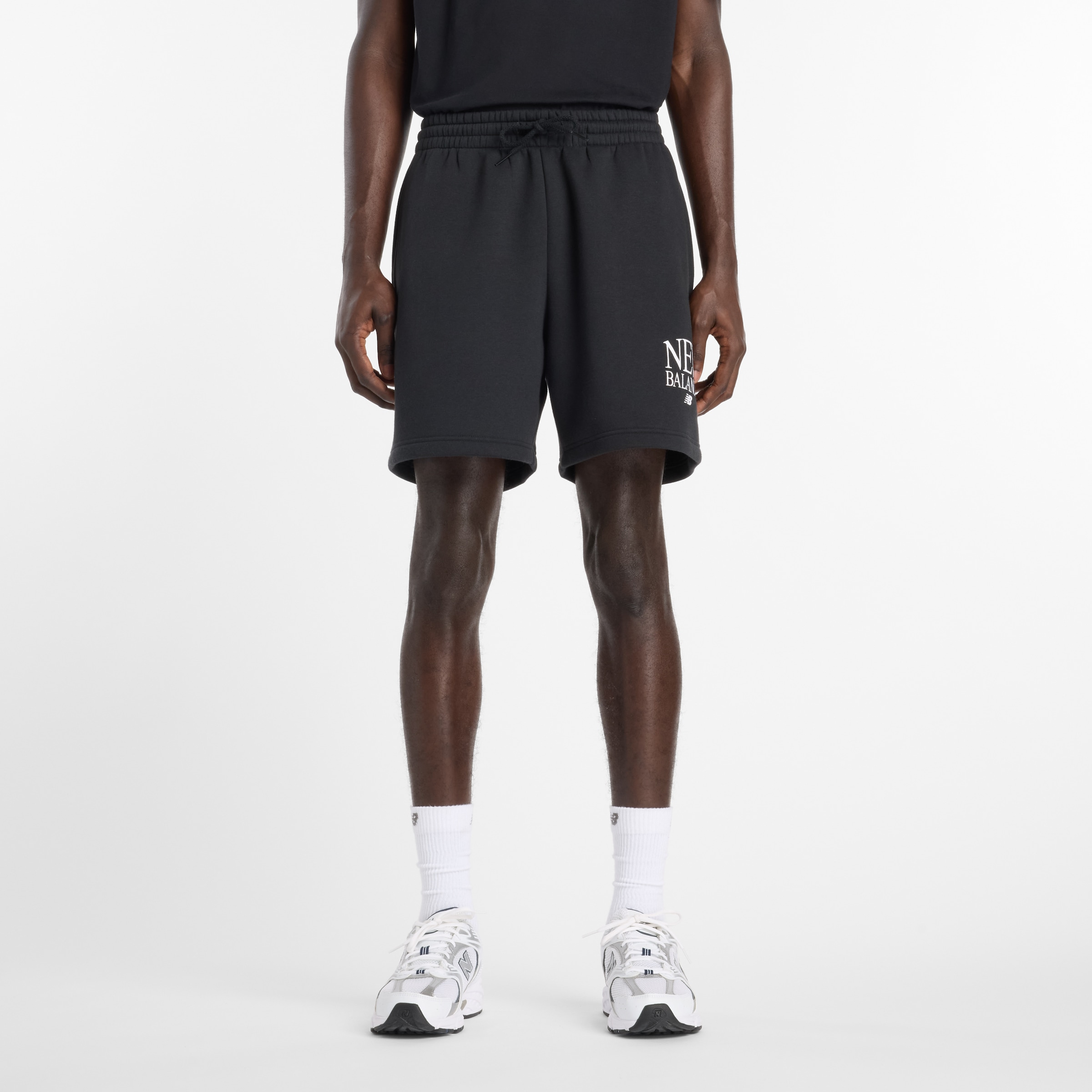 New Balance Sweatshorts  aus Baumwolle und Polyester, sportlicher Stil, bequeme Passform