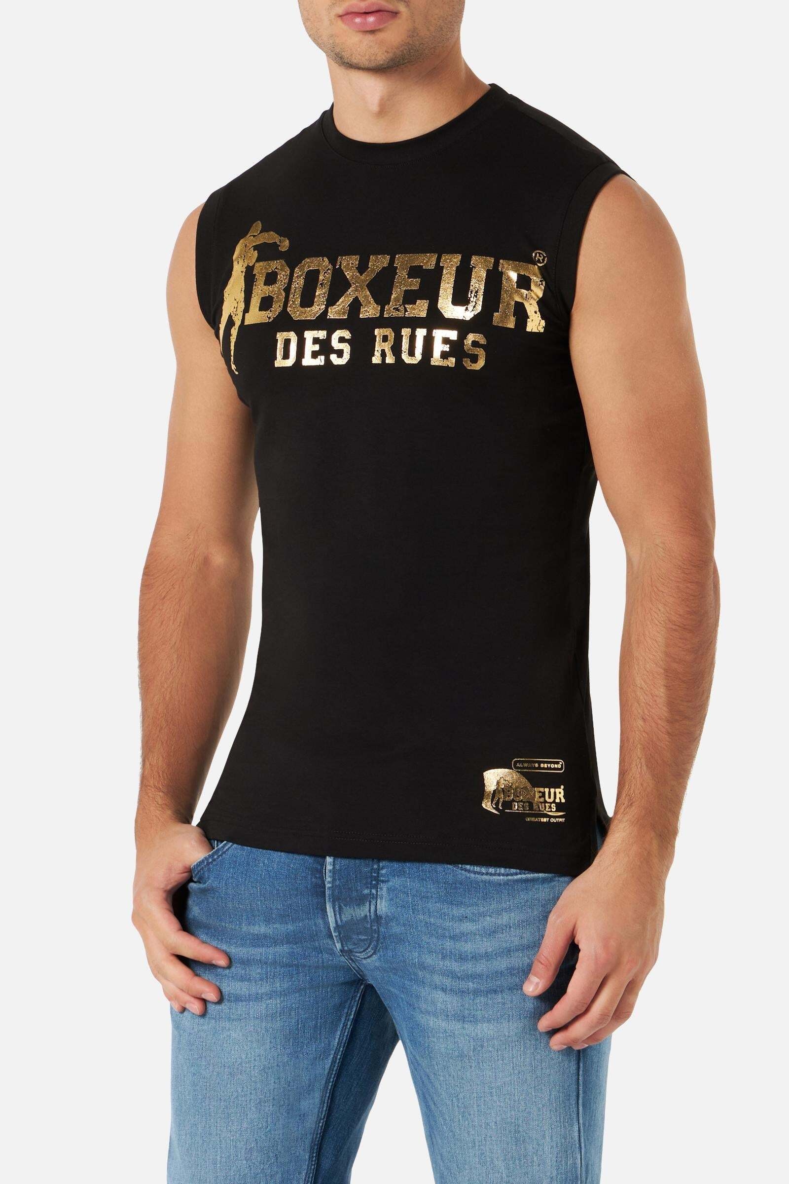 BOXEUR DES RUES Kurzarmshirt »BOXEUR DES RUES Top Basic Printed Tank«