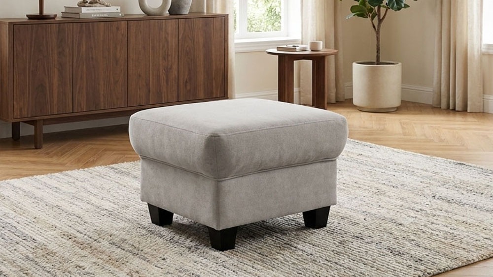 GOODproduct Tabouret »Silkeborg« Pouf rembourré Silkeborg assorti au canapé, largeur 59 cm