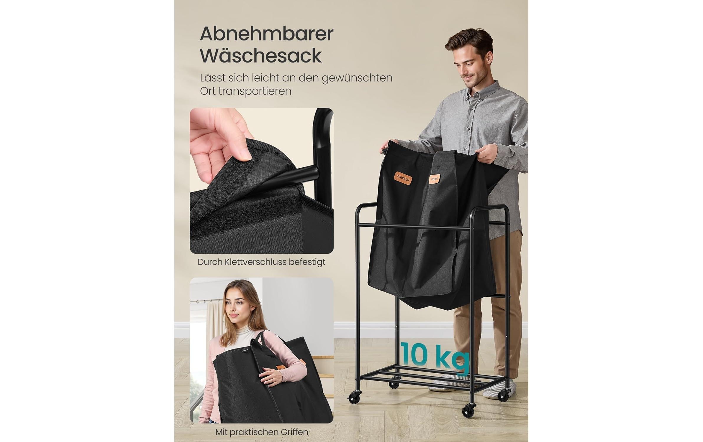 SONGMICS Panier à linge »mit Rädern 140 l«