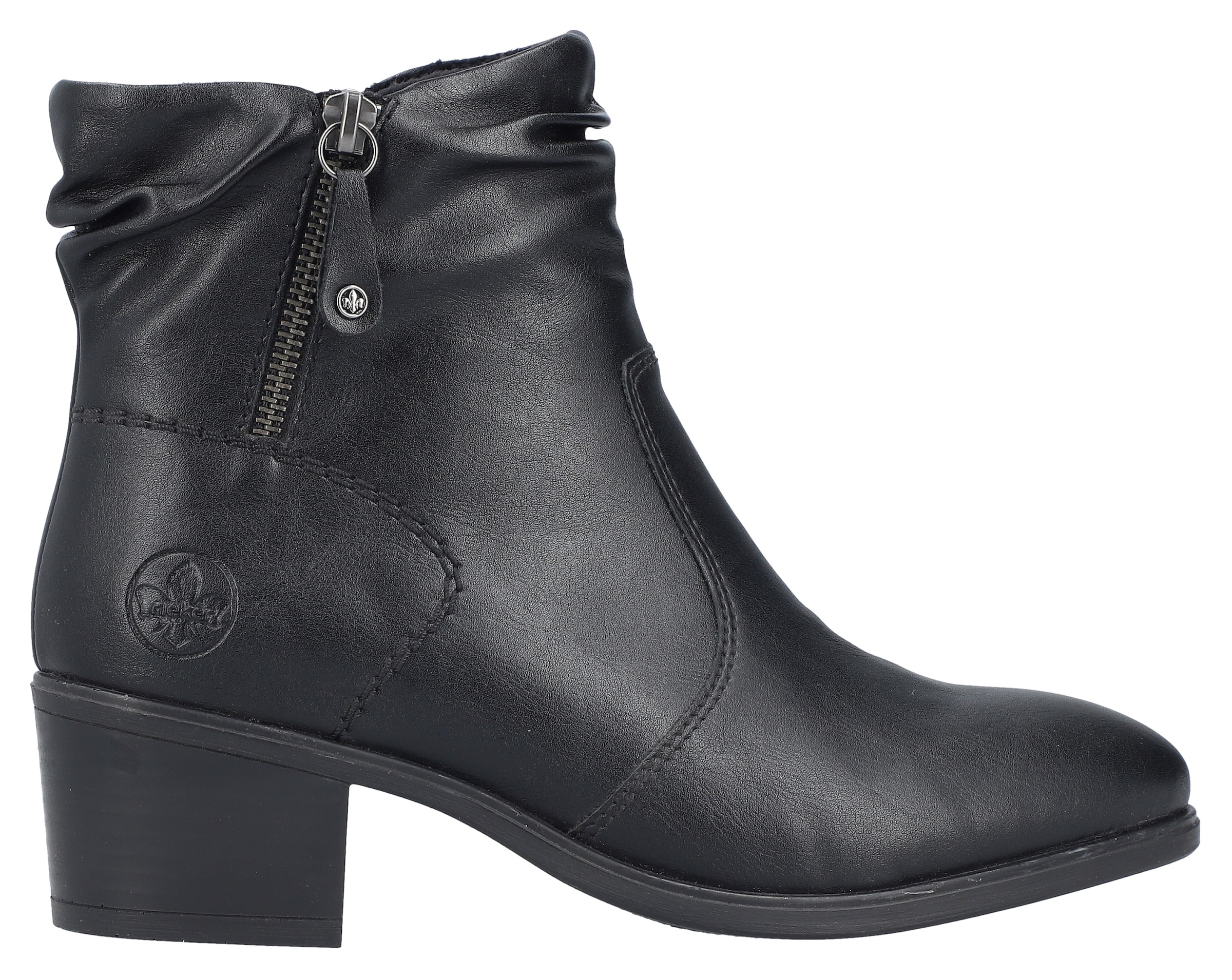 Rieker Bottines  Boots, Klassik-Stiefelette, Blockabsatz, mit slouchy Schaft