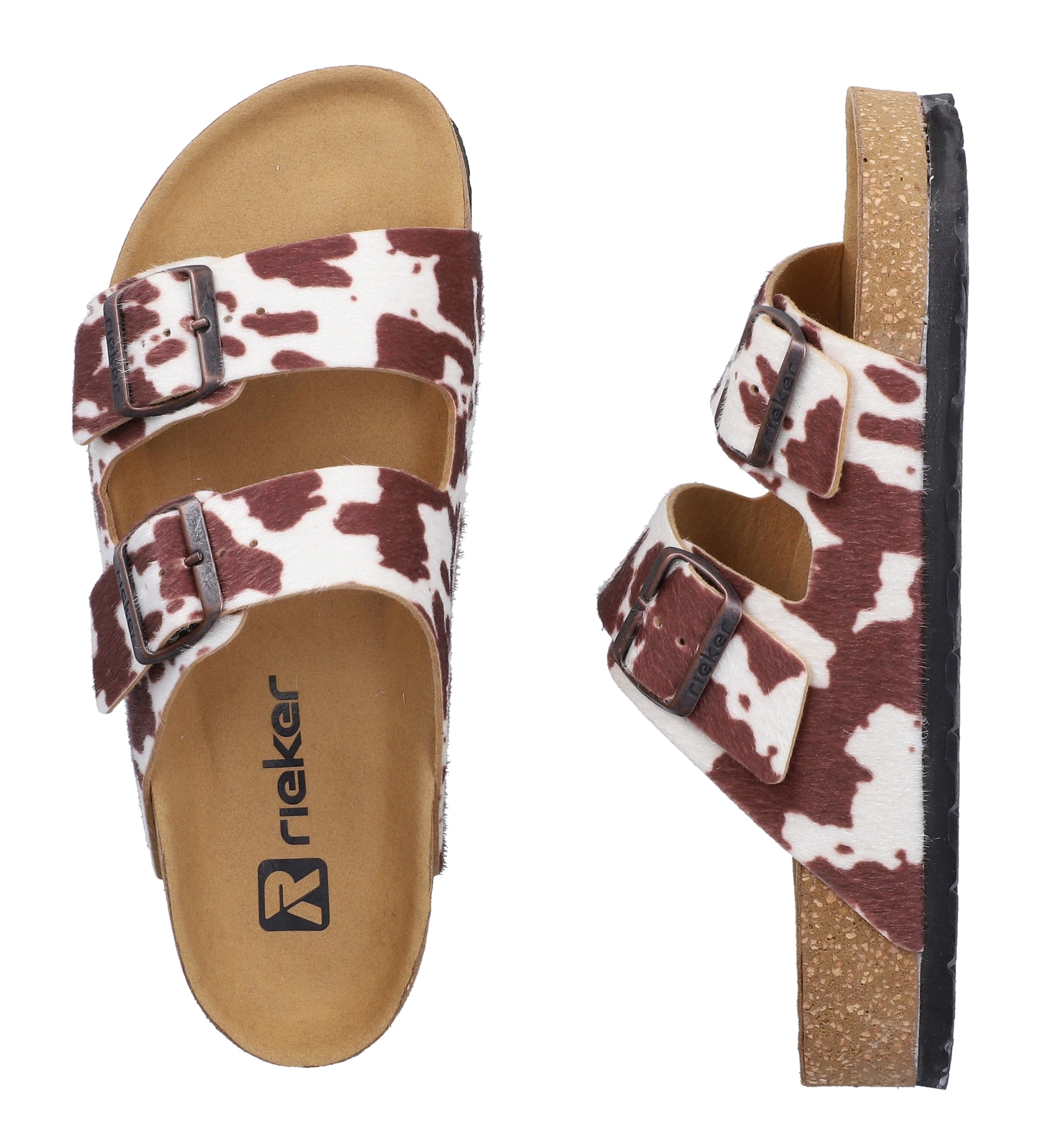 Rieker Pantolette  Sommerschuh, Strandschuh, Hausschuh mit verstellbaren Schnallen
