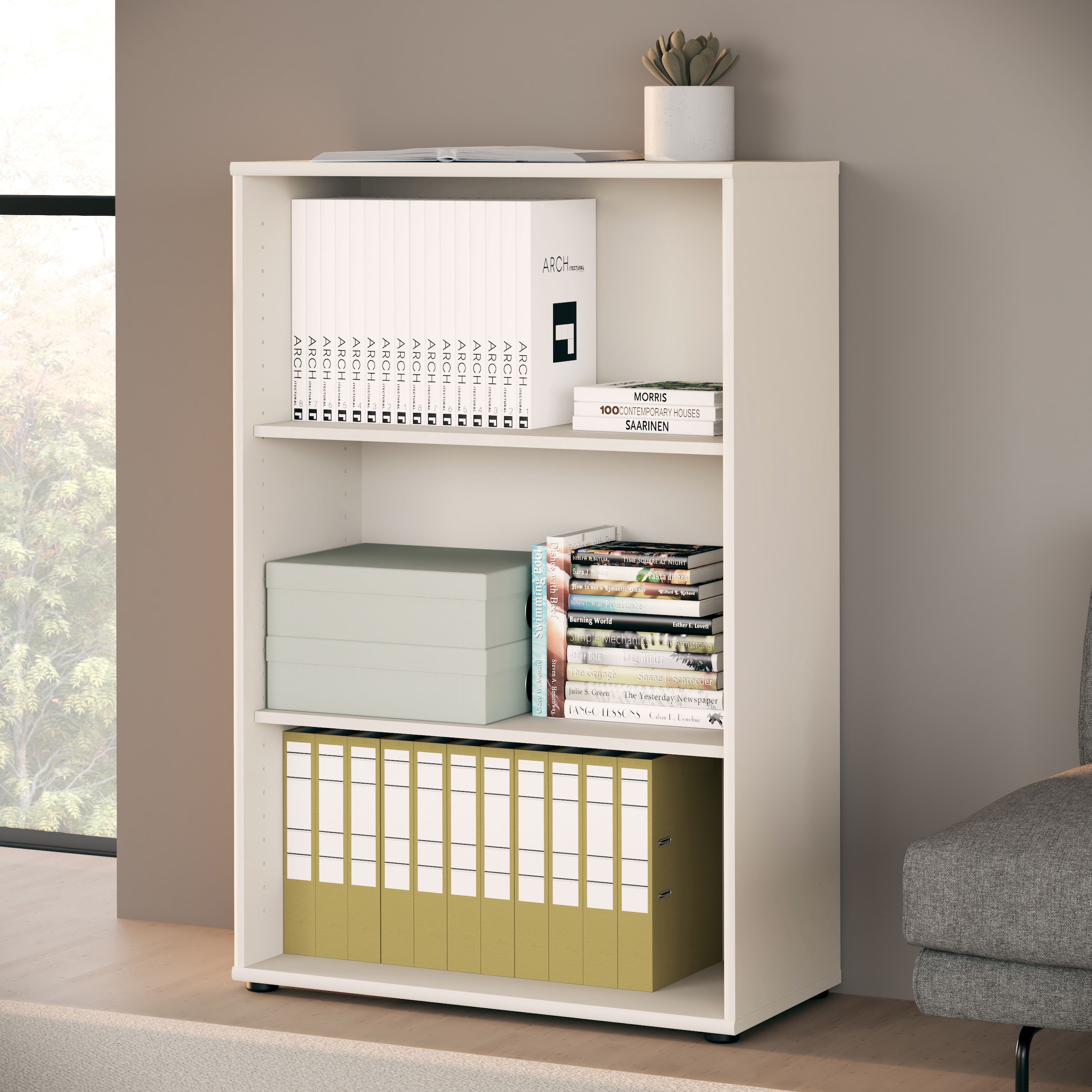 FORTE Étagère »Tempra, Mehrzweckregal, Höhe 111,1cm, 2 Ablageböden« largeur 73,7 cm