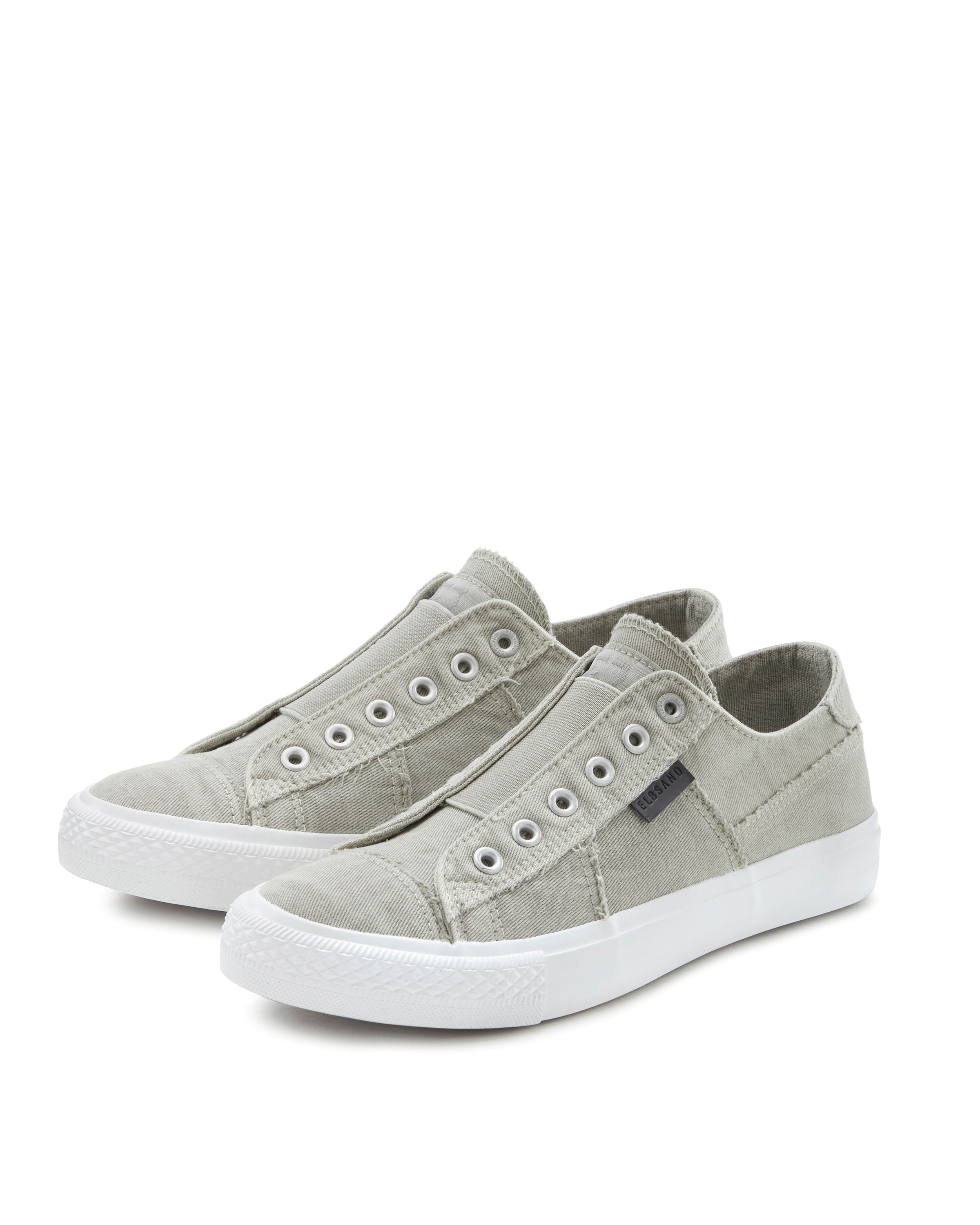 Elbsand Sneakers »Halbschuh, Slipper, Freizeitschuh,«  aus Textil zum Reinschlüpfen mit elastischem Einsatz