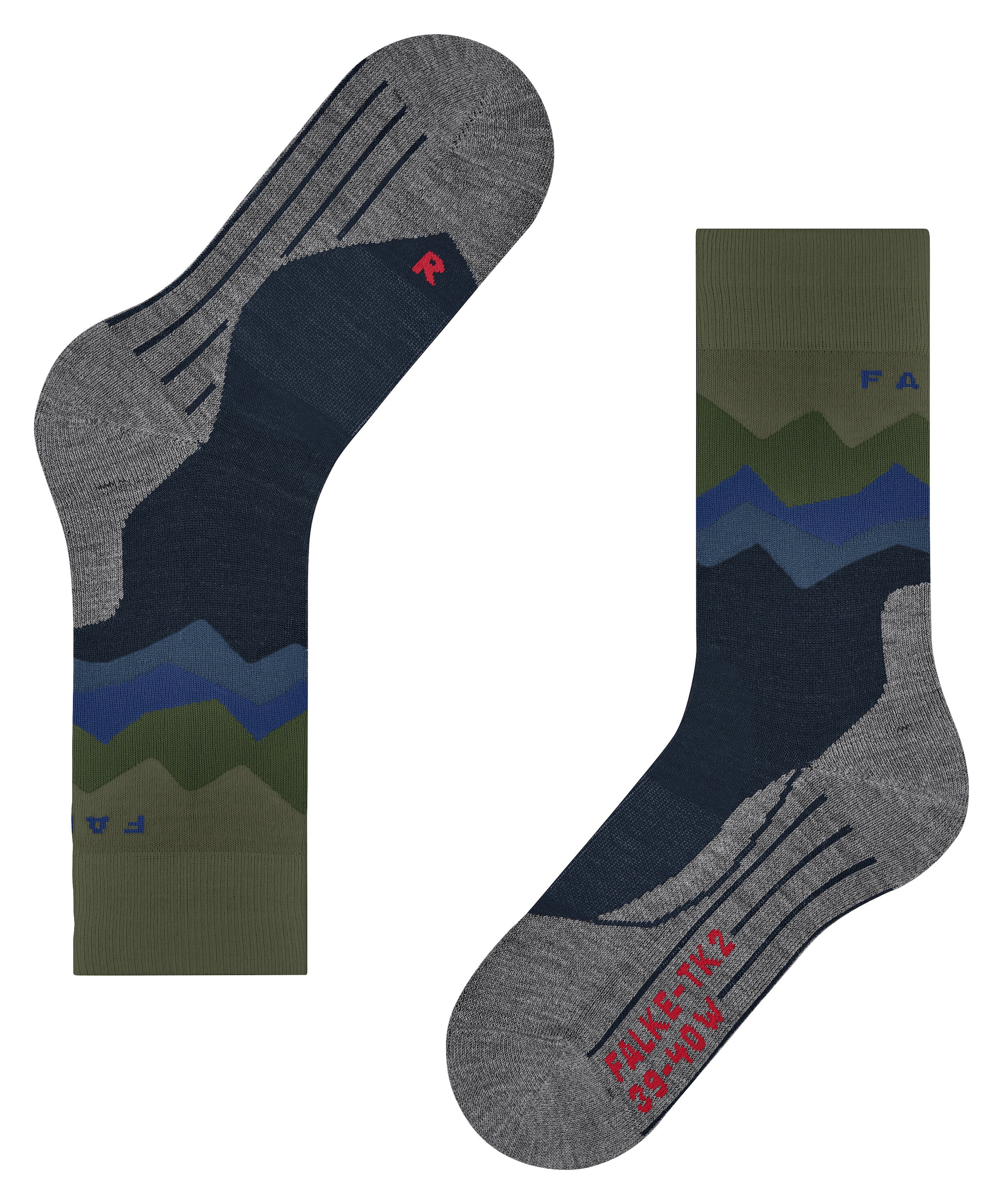 FALKE Chaussettes de randonnée »TK2 Explore« forte absorption d'humidité, à séchage rapide, respirant