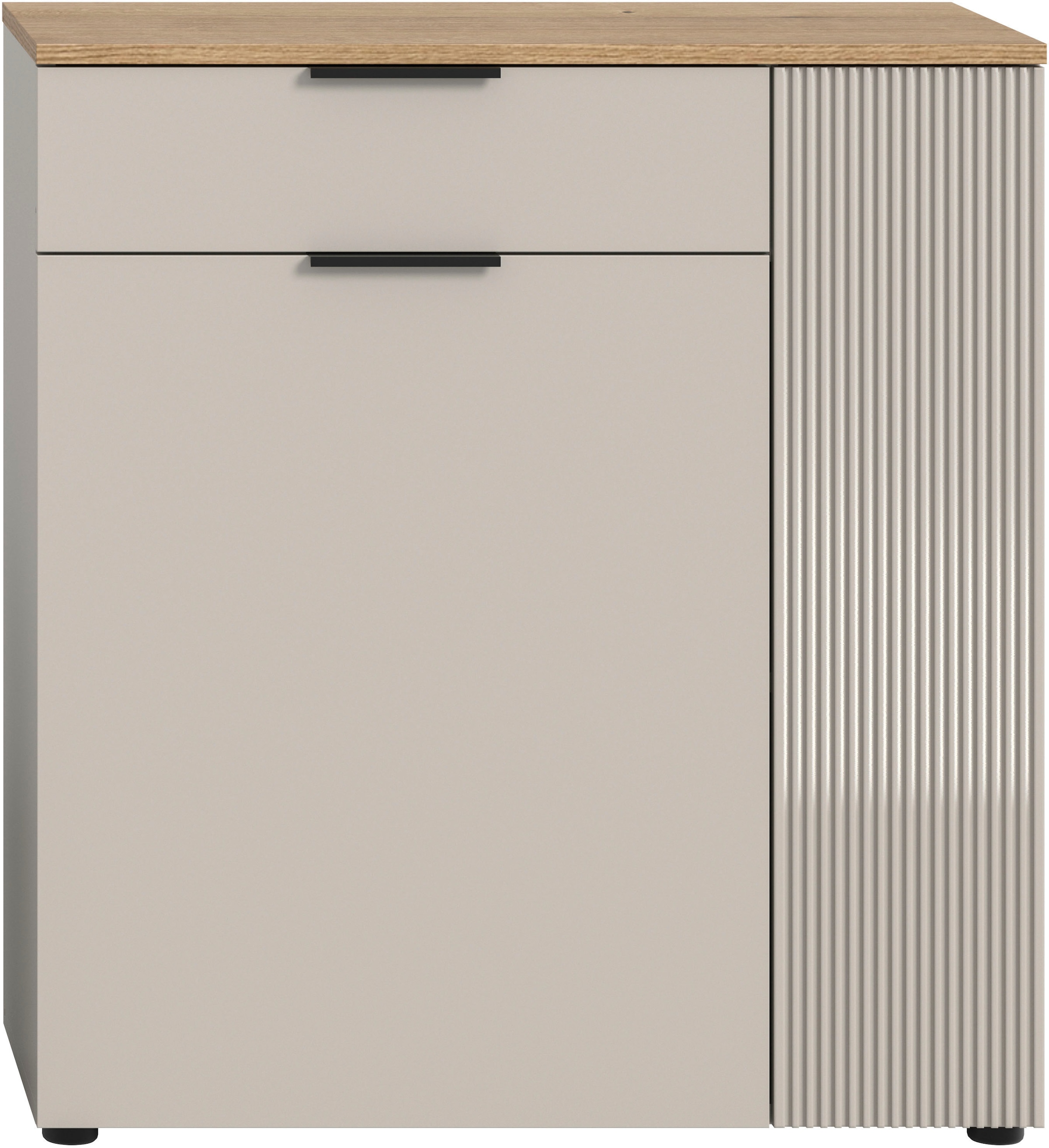 INOSIGN Armoire vestiaire »EDIL, Höhe 88cm, 2 Türen, 1 Schubkasten, 3 Fächer« moderne Farbkombination, Platz für ca. 6 Paar Schuhe,  Kommode, Schuhschrank, Schuhkommode, Sideboard, Anrichte