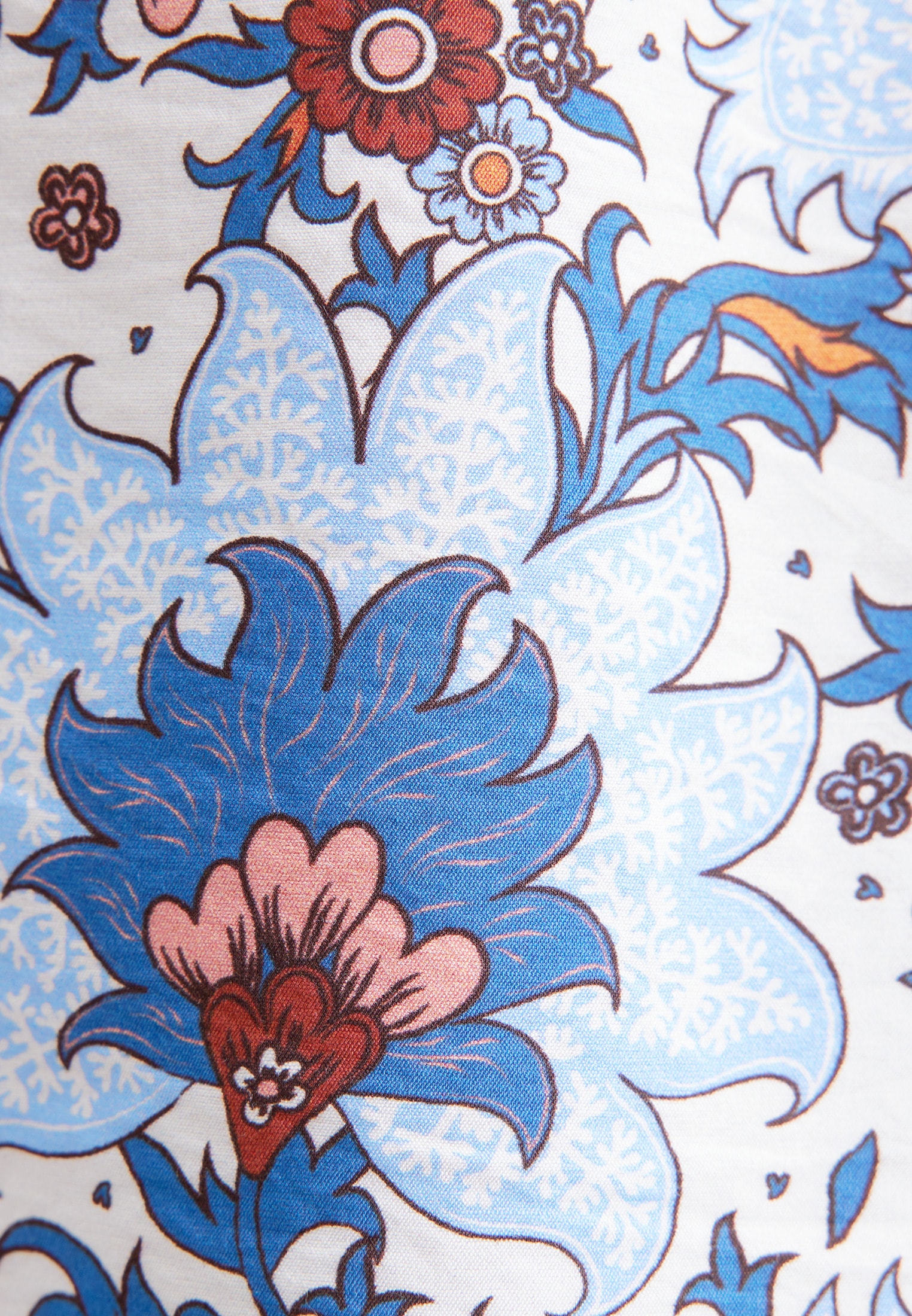 seidensticker Klassische Bluse »Schwarze Rose« Tunika Druck