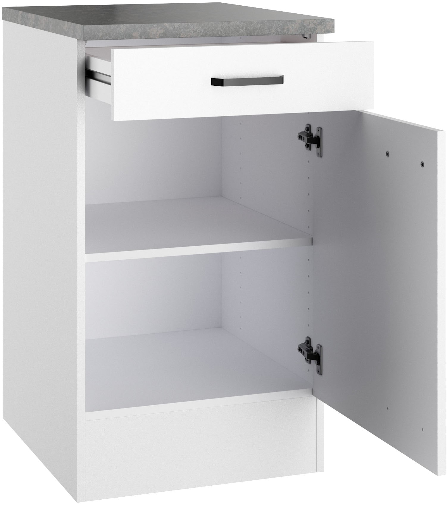 OPTIFIT Armoire basse »OPTImulti« Breite 50 cm, Tiefe 60 cm, mit 1 Tür, 1 Schubkasten, 1 Einlegeboden