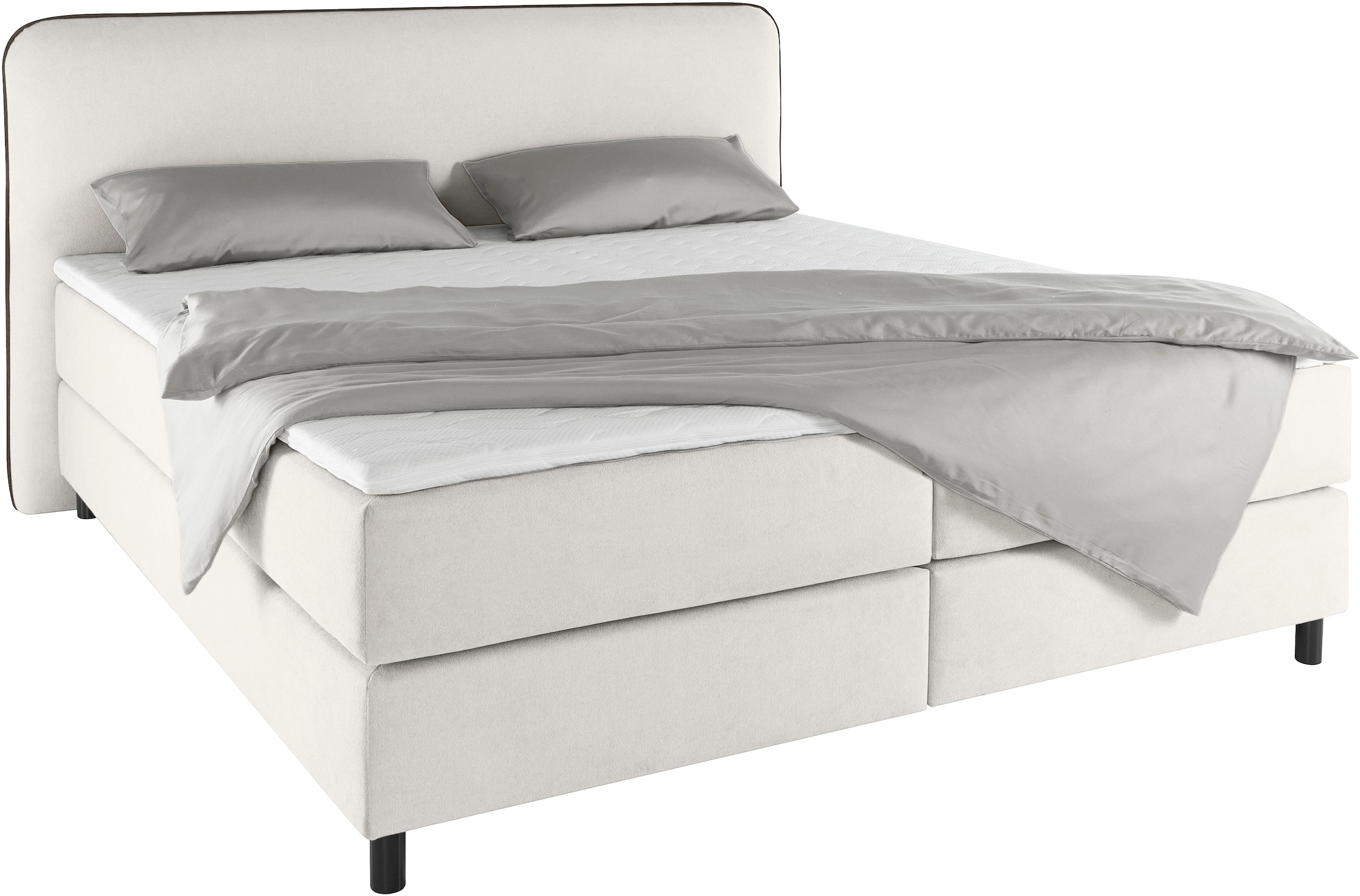 s.Oliver Boxspringbett »Kuhmo in verschiedenen Grössen inkl. Topper« wahlweise mit Bonnell- oder TTFK-Matratze in H2, H3 o. H4 erhältlich