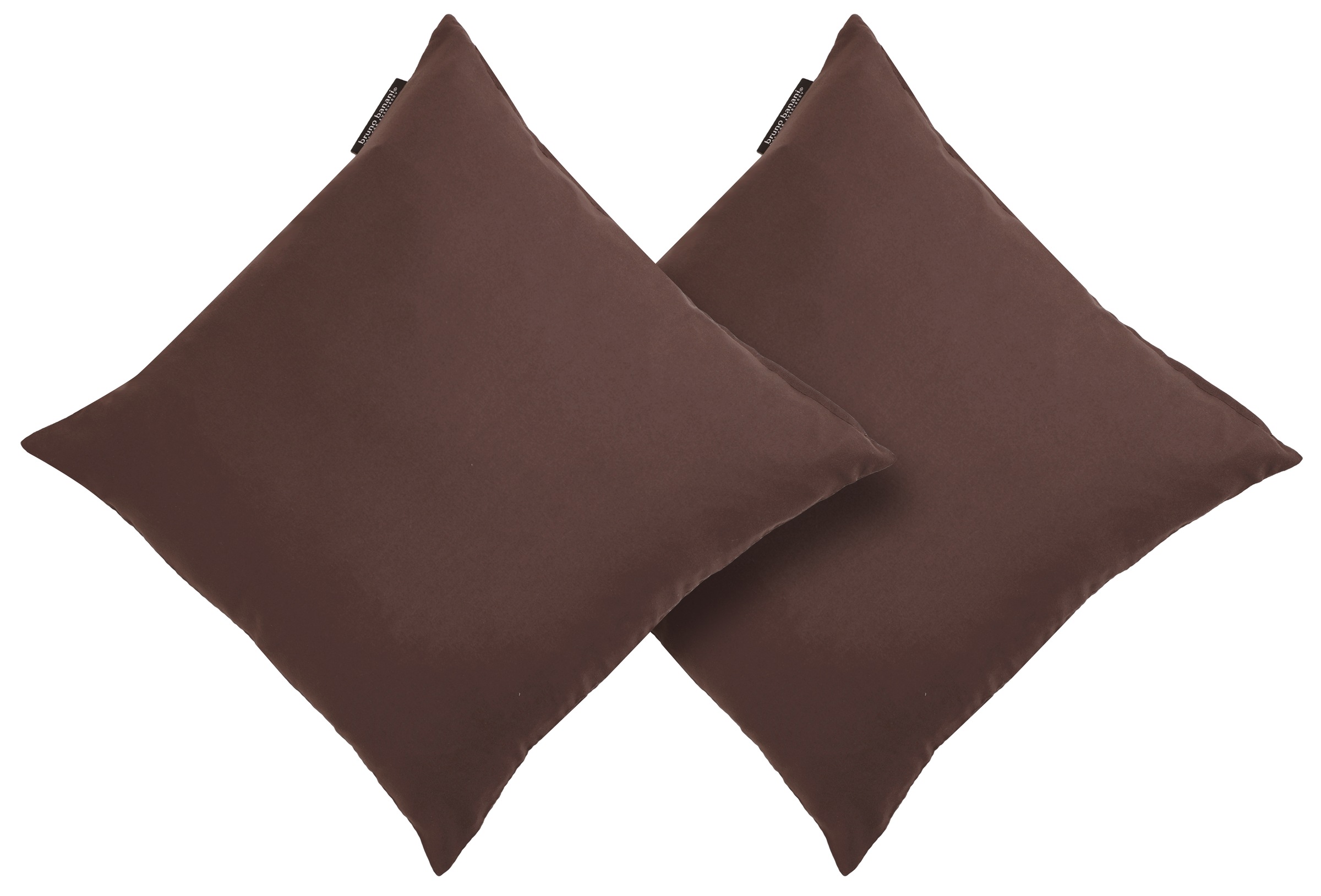 GOODproduct Coussin décoratif »Parry  Microfaser« lot de 2, uni, housses de coussin sans rembourrage, avec fermeture éclair
