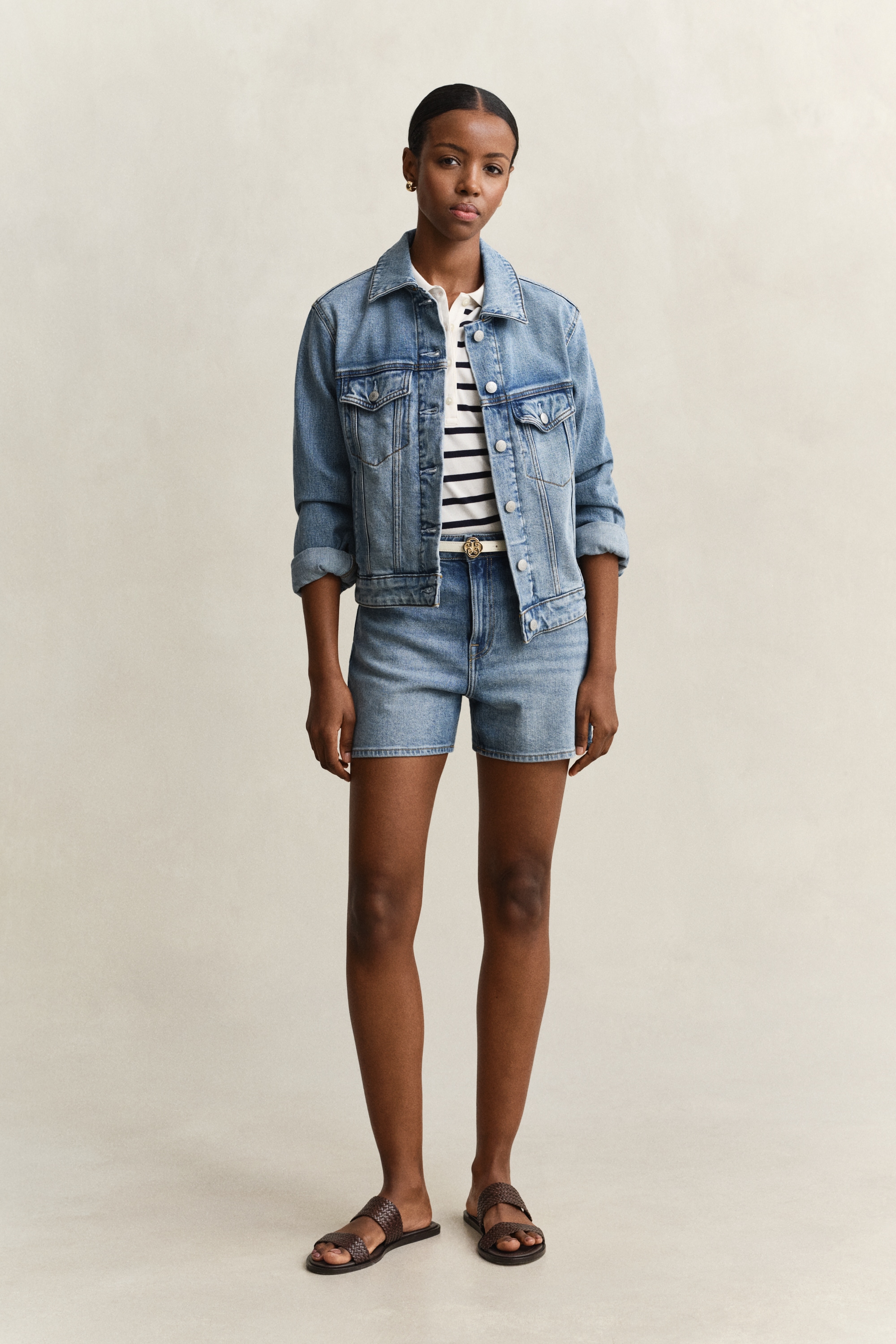 Gant Polo »SLIM STRIPED« coupe slim avec col polo