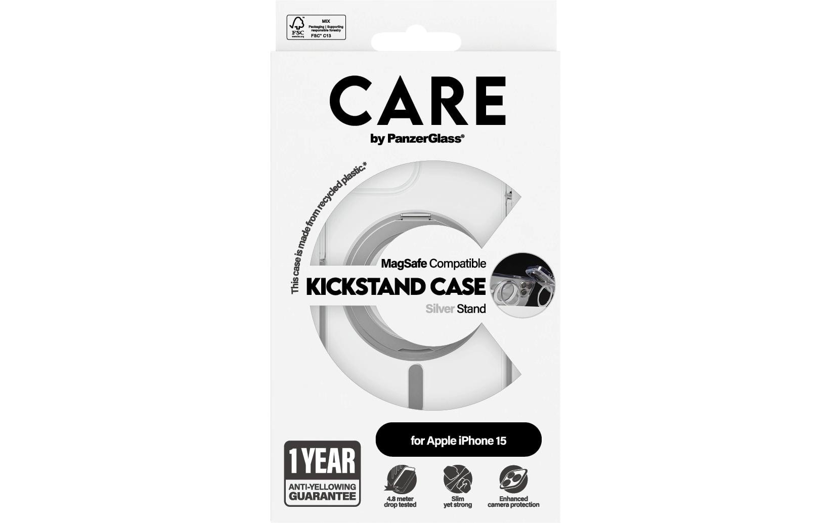   Backcover »Feature Kickstand iPhone 15 Silber« Apple iPhone 15