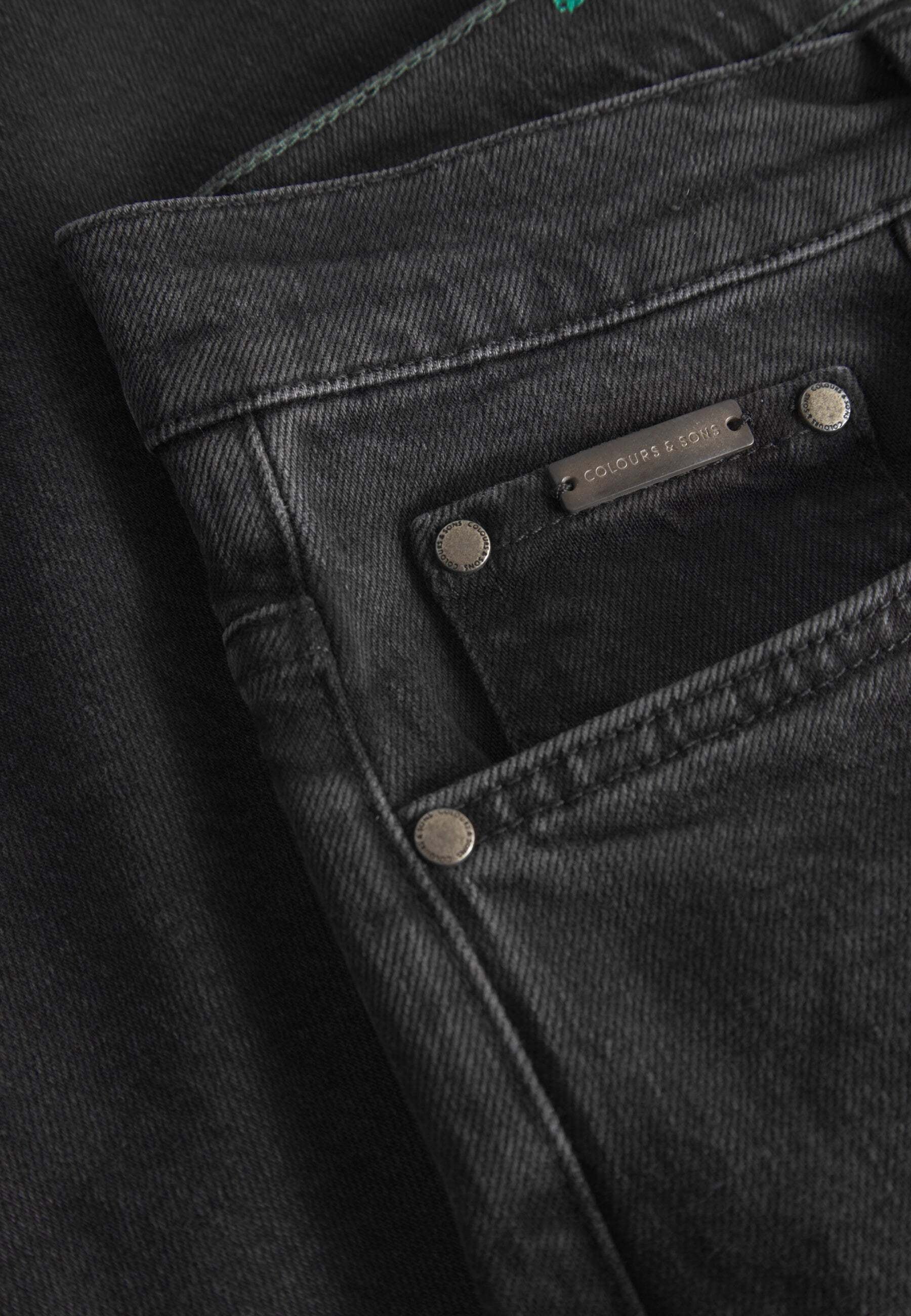 colours & sons Jeans taille basse »colours & sons Jeans Denim Cropped«