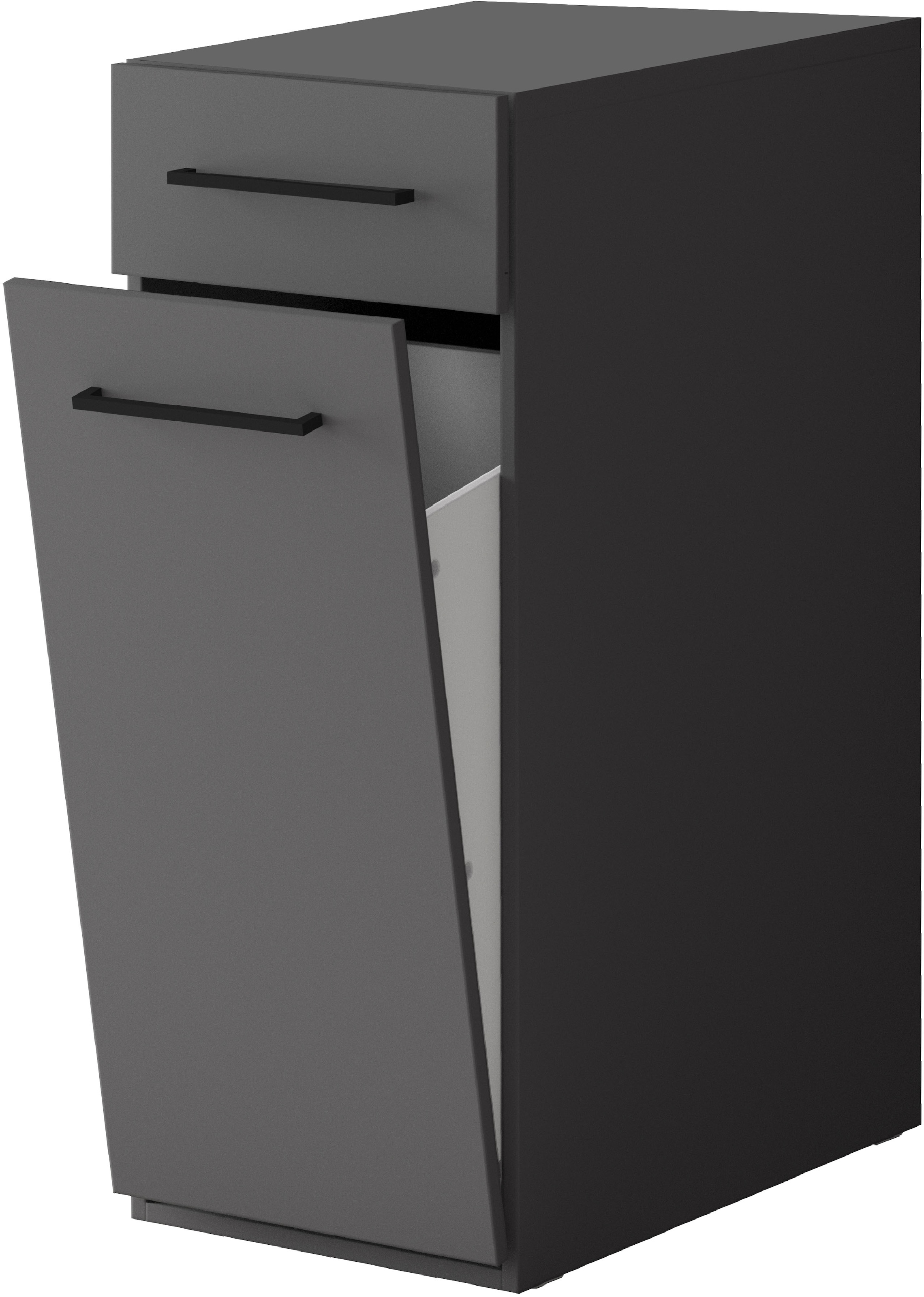 KOCHSTATION Armoire à linge »KS-Linda« largeur 40 cm, avec panier à linge intégré, parois de 25 mm d'épaisseur