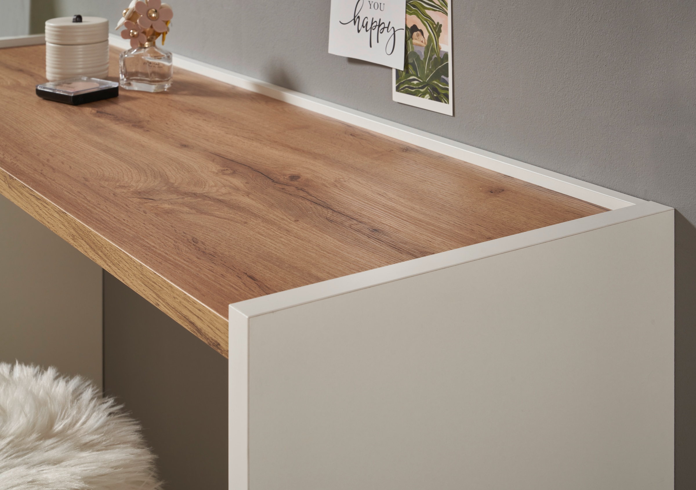 Home affaire Console »CiTY/GiRON, Konsolentisch, Schminktisch, Schreibtisch, Beistelltisch« in zwei Farben erhältlich, abgesenkte Tischplatte