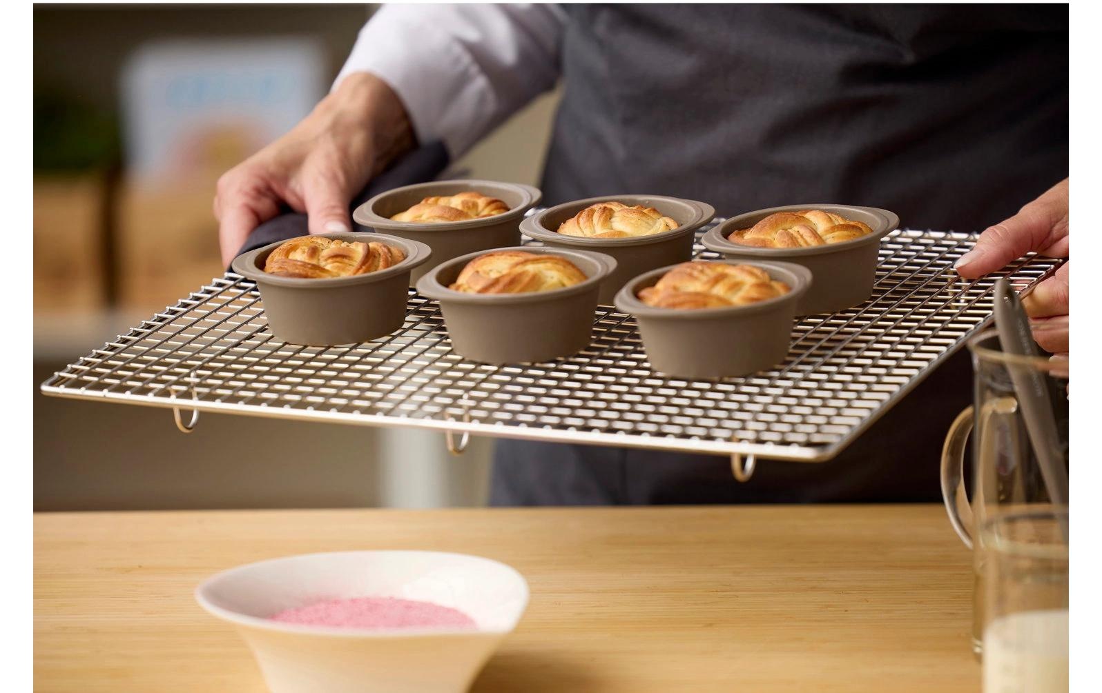   Muffinform »Muffin Backform Swirl, Silikon, Latte, für 6 Muffins«