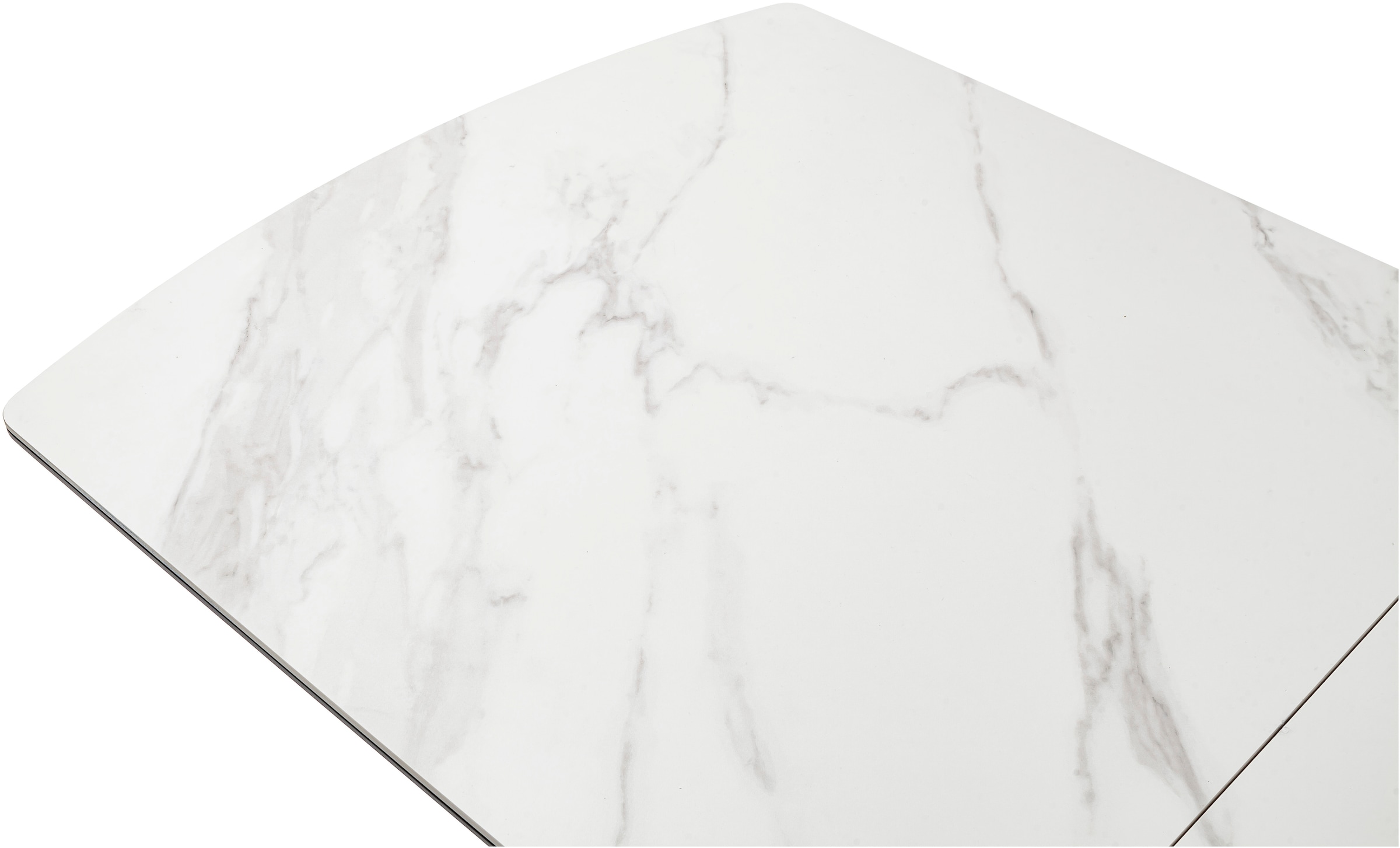 MCA furniture Table de salle à manger »VANINO Auszugtisch 180-230 cm marmoriert« 1 cuis tlg. Keramik,Edelstahl,Synchronauszug,ausziehbar,8-10 Personen