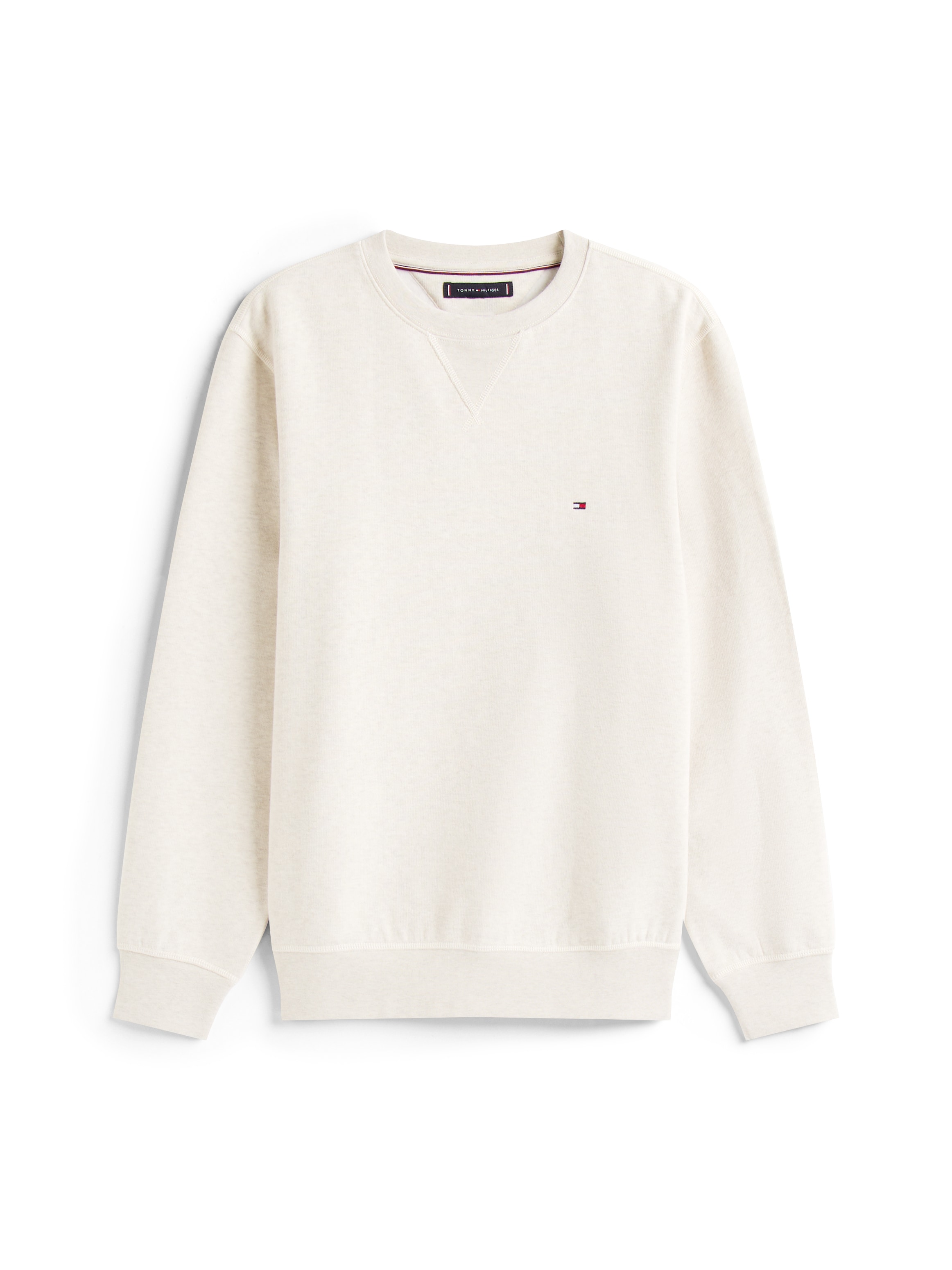 Tommy Hilfiger Sweatshirt »ESS SEASONAL FLEECE CREWNECK mit Rundhals und Stickerei« unifarben, casual, regular fit, Baumwollmix, Rundhals