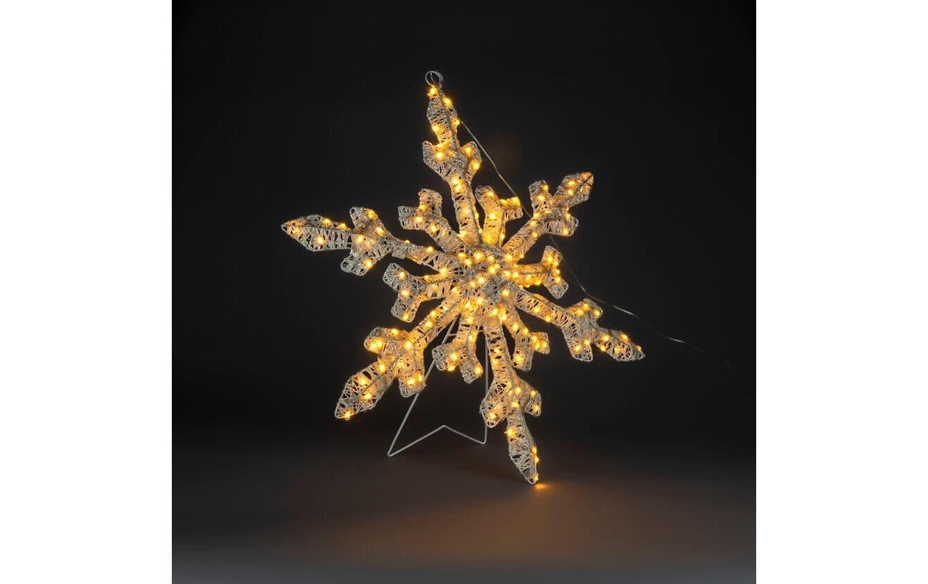 KONSTSMIDE Lumière décorative LED »LED-Schneeflocke 150 bernsteinfarbene Dioden« couleur ambre