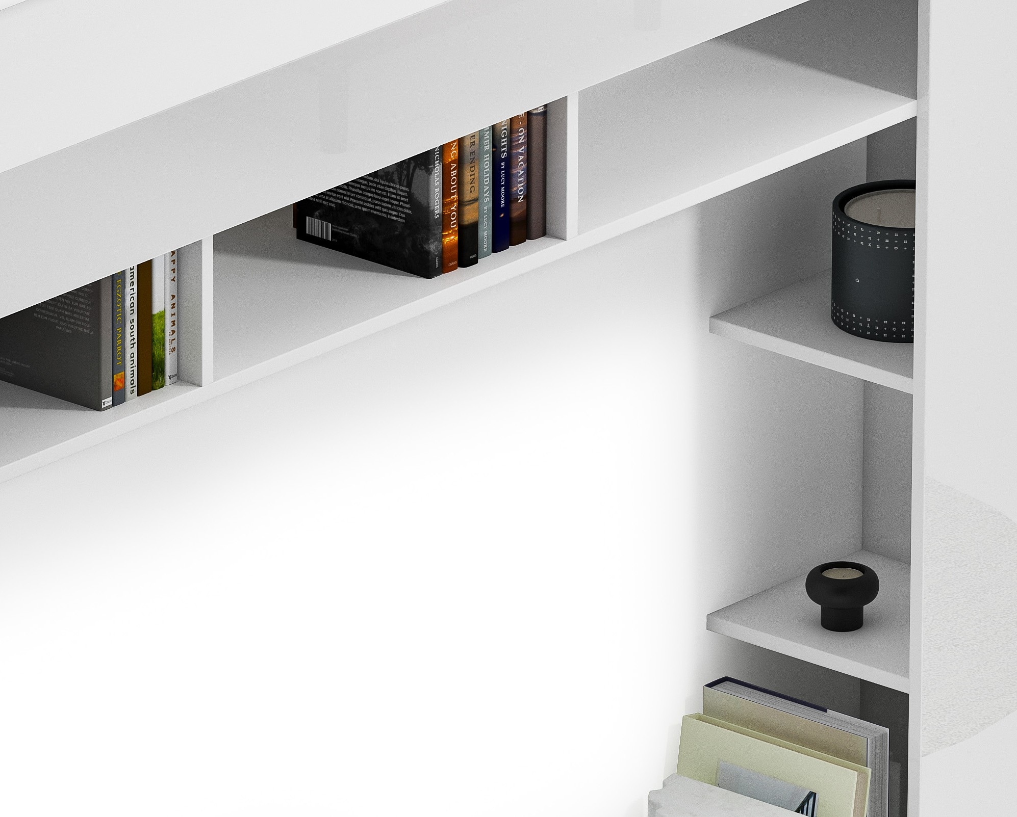 GOODproduct Meuble mural »SPEED, TV-Wand, hochglanz lackiert,ideal für TV-Geräte bis zu 65 Zoll« 1 cuis tlg.