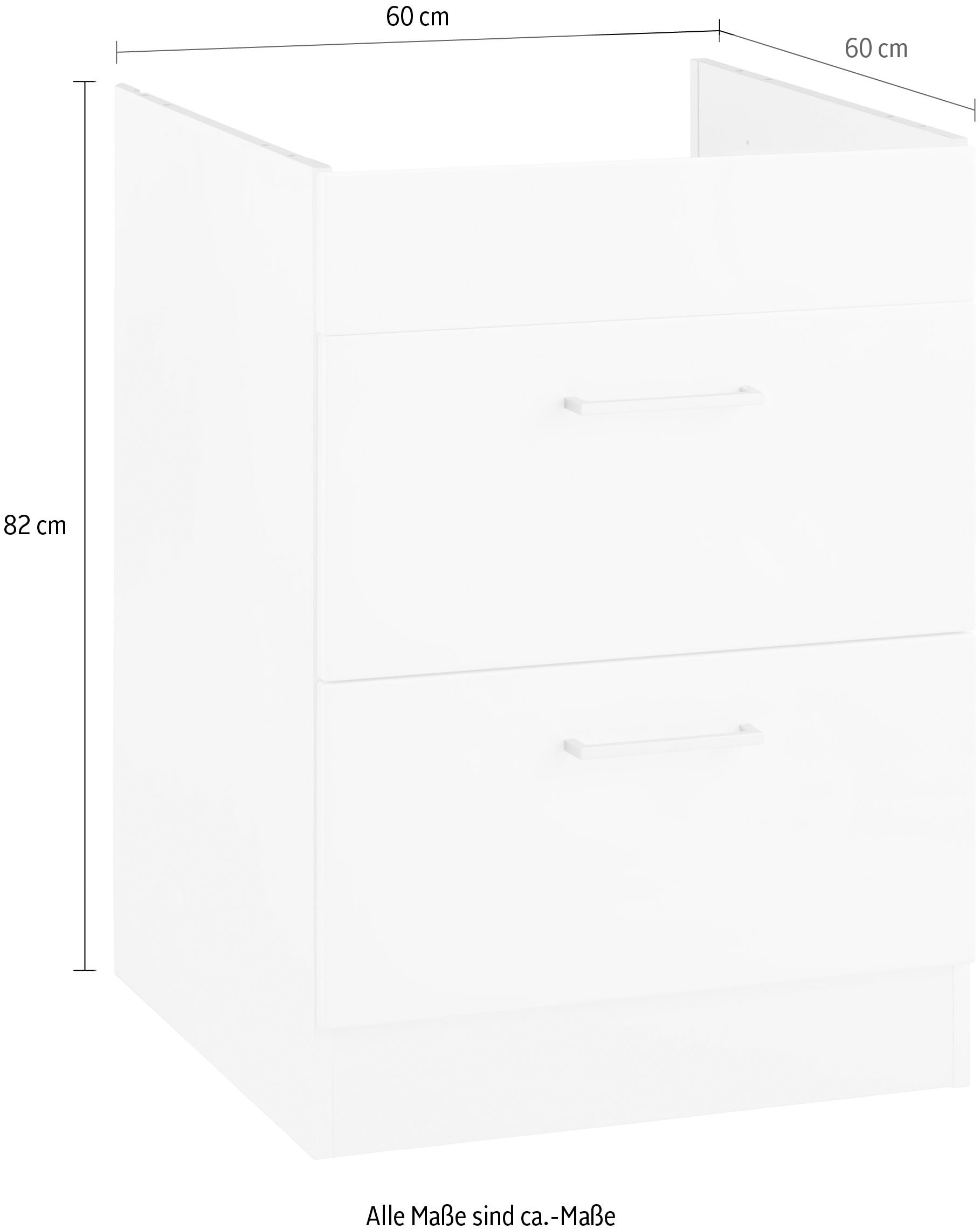 KOCHSTATION Armoire d'encastrement pour table de cuisson »KS-Kehl« sans plan de travail